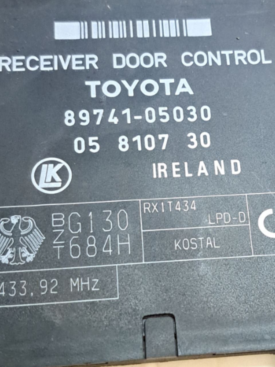 Centralina chiusura Centralizzata porte Toyota Avensis (2005 - 2011) COD:89741 - 05030 - F&P CRASH SRLS - Ricambi Usati