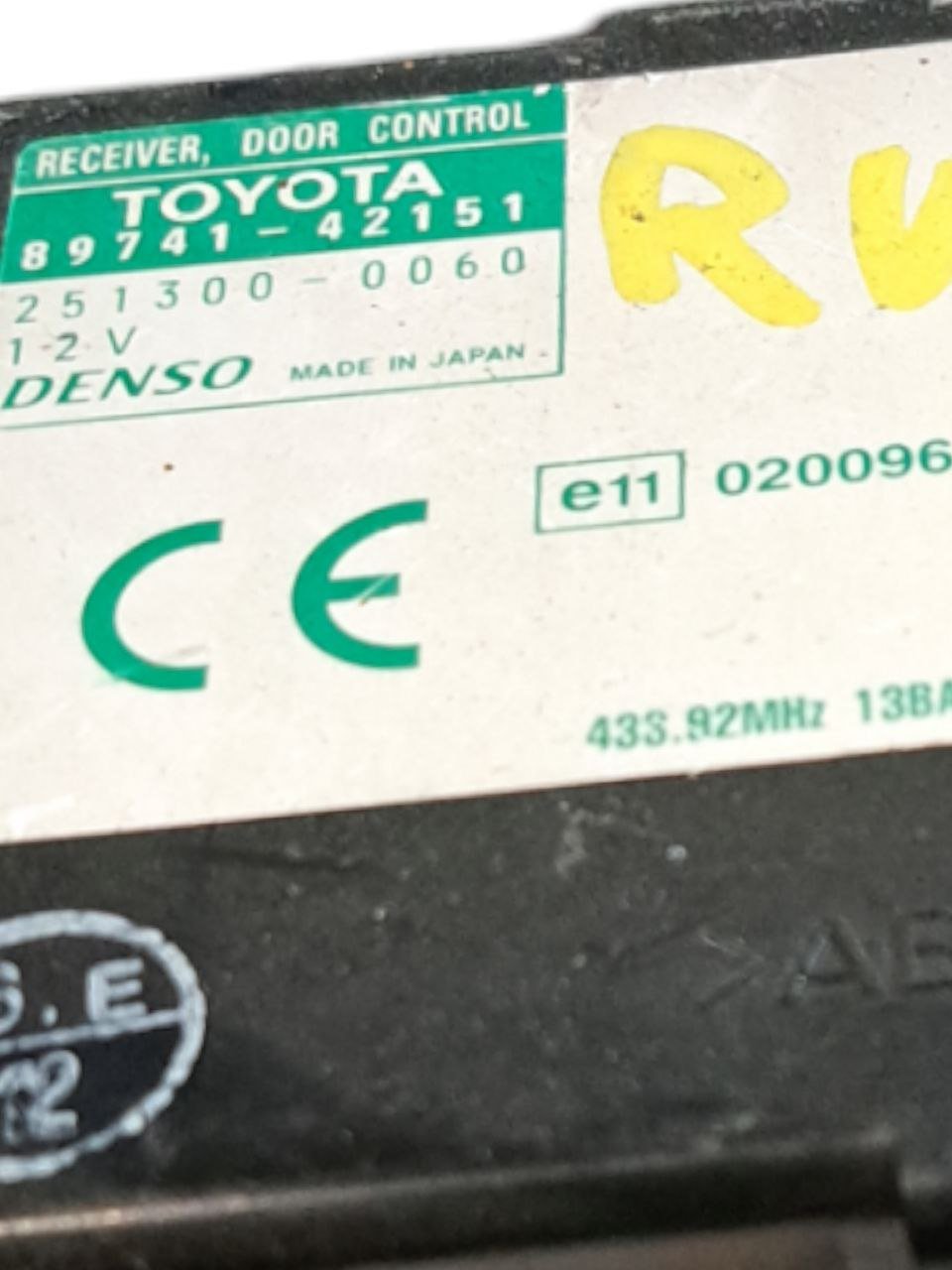 Centralina chiusura Centralizzata porte Toyota Rav 4 (2000 - 2006) COD:89741 - 42151 - F&P CRASH SRLS - Ricambi Usati