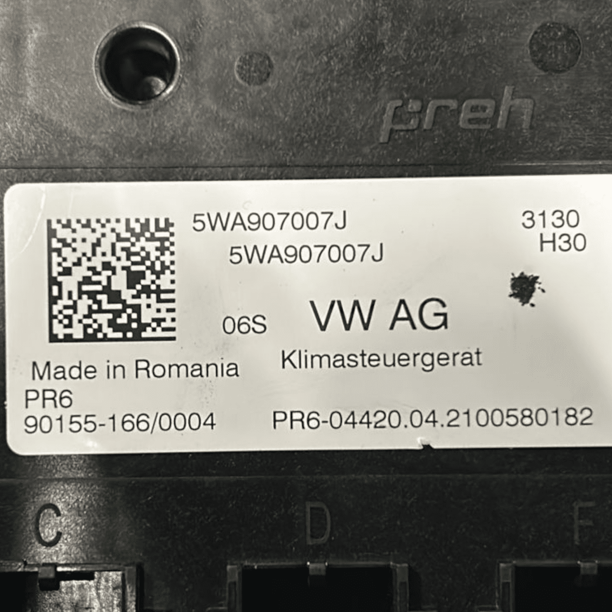 Climate control unit audi a3 8y code:5wa907007j (2020 >) - F&P CRASH SRL - Used Parts