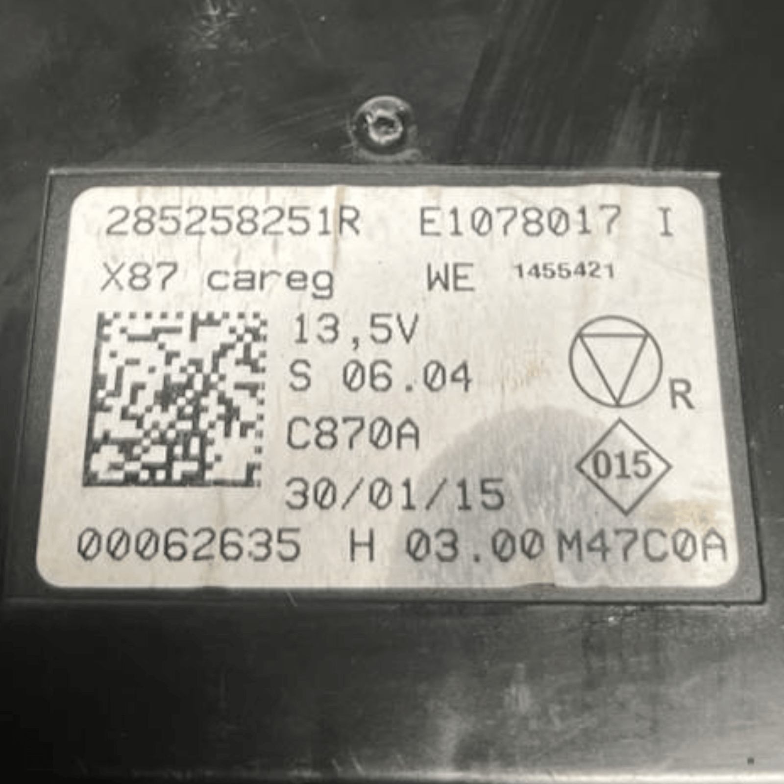 Centralina Clima Renault Captur I (2013 al 2019) cod: 285258251R - F&P CRASH SRLS - Ricambi Usati