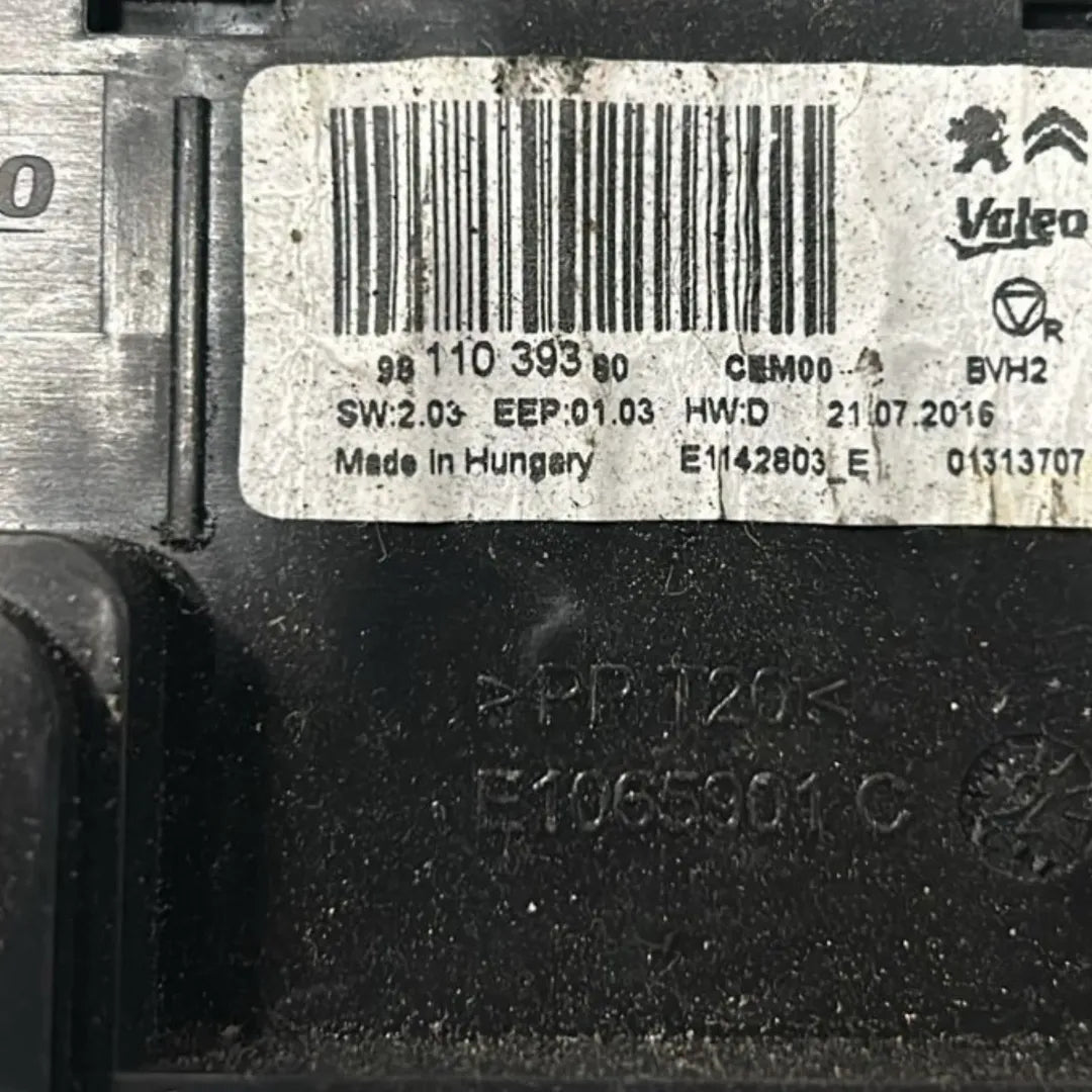 Dettaglio Centralina climatizzazione Citroën C3 Aircross 2017–2021 OEM 1613153380 - foto 3