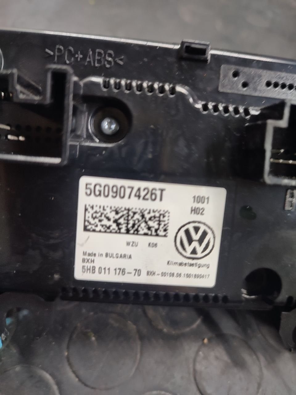 Centralina comandi clima Volkswagen Golf ( mk7 - 2015 ) 1.2 tsi cod 5g0907426t - F&P CRASH SRLS - Ricambi Usati