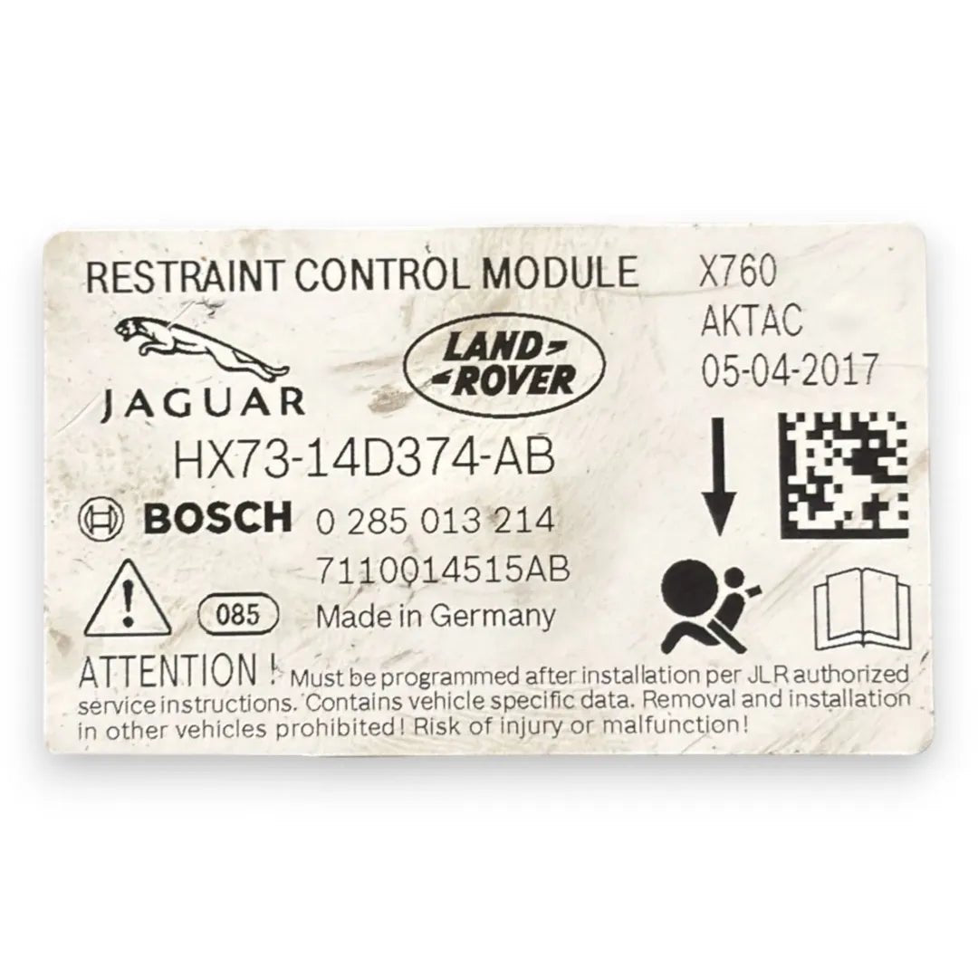 Dettaglio Centralina airbag Jaguar F-PACE X761 2016–2021 OEM T2H19065 - foto 3