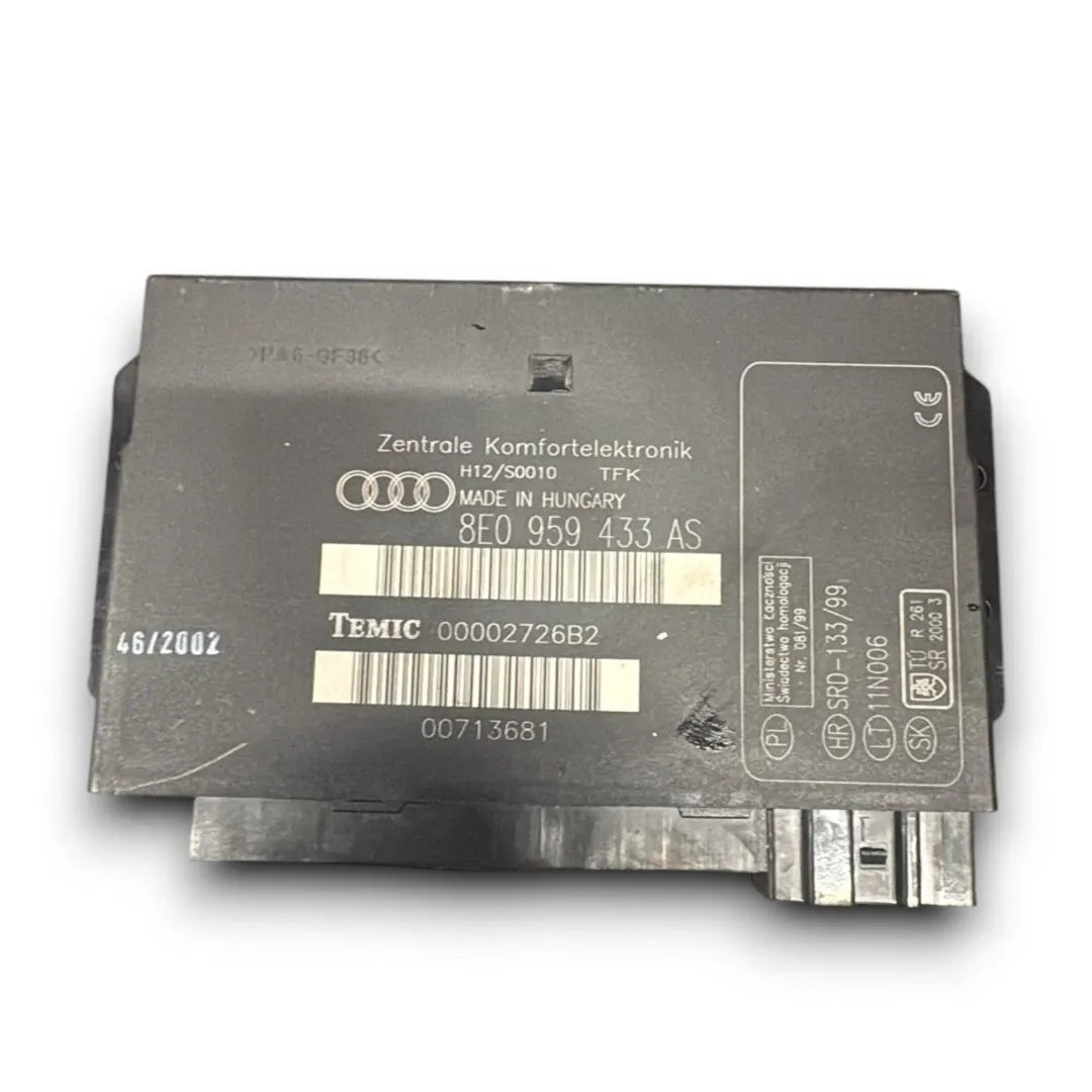 Centralina comfort Audi A4 8E 2004–2008 cod. 8E0959433 - F&P CRASH SRL - Ricambi Usati