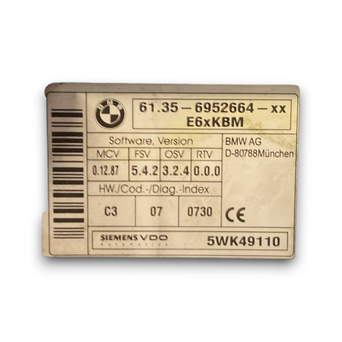 Centralina comfort Bmw seri 5 e60 cod . 61.35 - 6952664 (2003 > 2010) - F&P CRASH SRL - Ricambi Usati