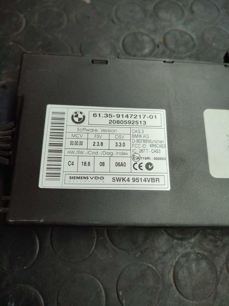Centralina comfort Bmw X5 3.0d ( e70 - 2008 ) cod 9147217-01 - F&P CRASH SRLS - Ricambi Usati