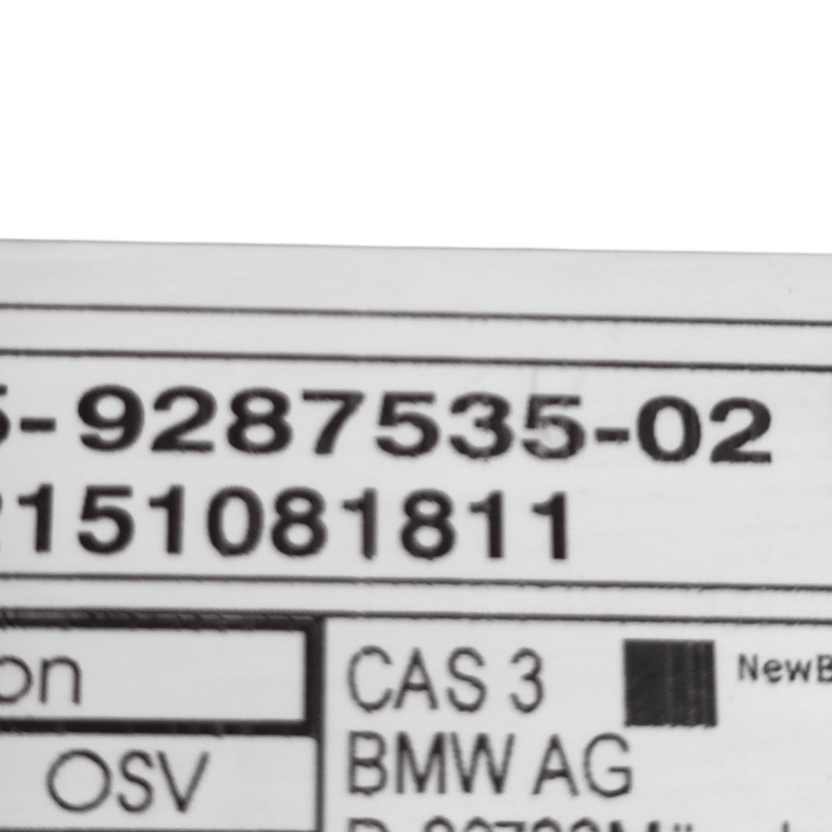 Centralina Comfort Mini Countryman R60 COD: 928753502 (2010 - 2016) - F&P CRASH SRLS - Ricambi Usati