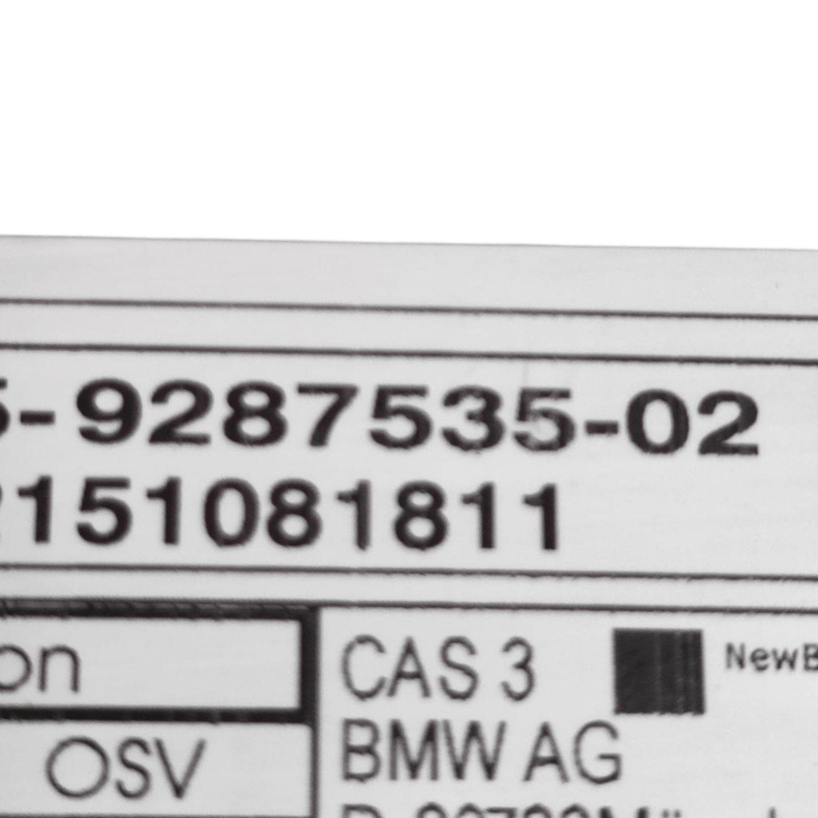 Centralina Comfort Mini Countryman R60 COD: 928753502 (2010 - 2016) - F&P CRASH SRLS - Ricambi Usati