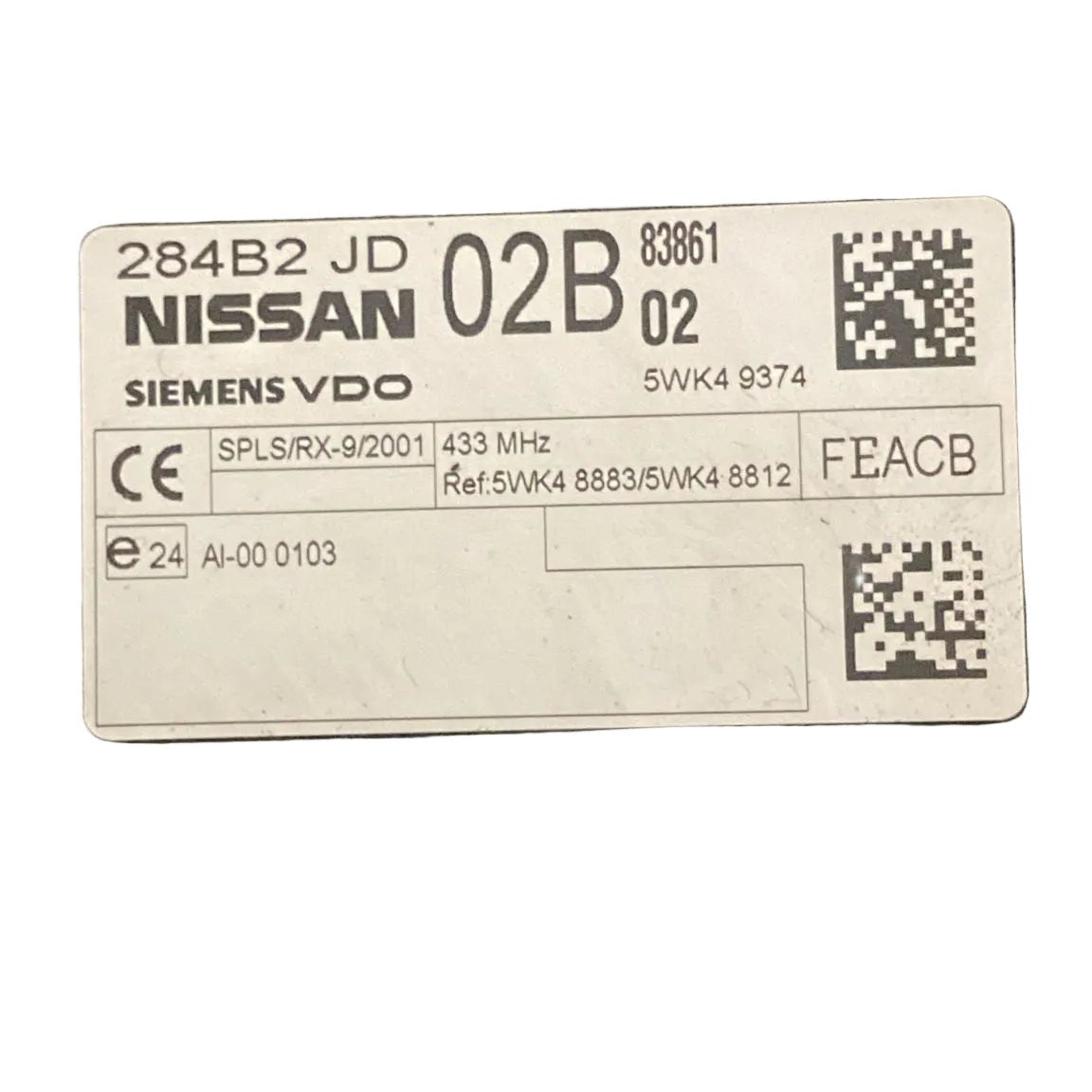Centralina comfort nissan qashqai j10 cod . 284b2jd (2006 > 2014) - F&P CRASH SRL - Ricambi Usati