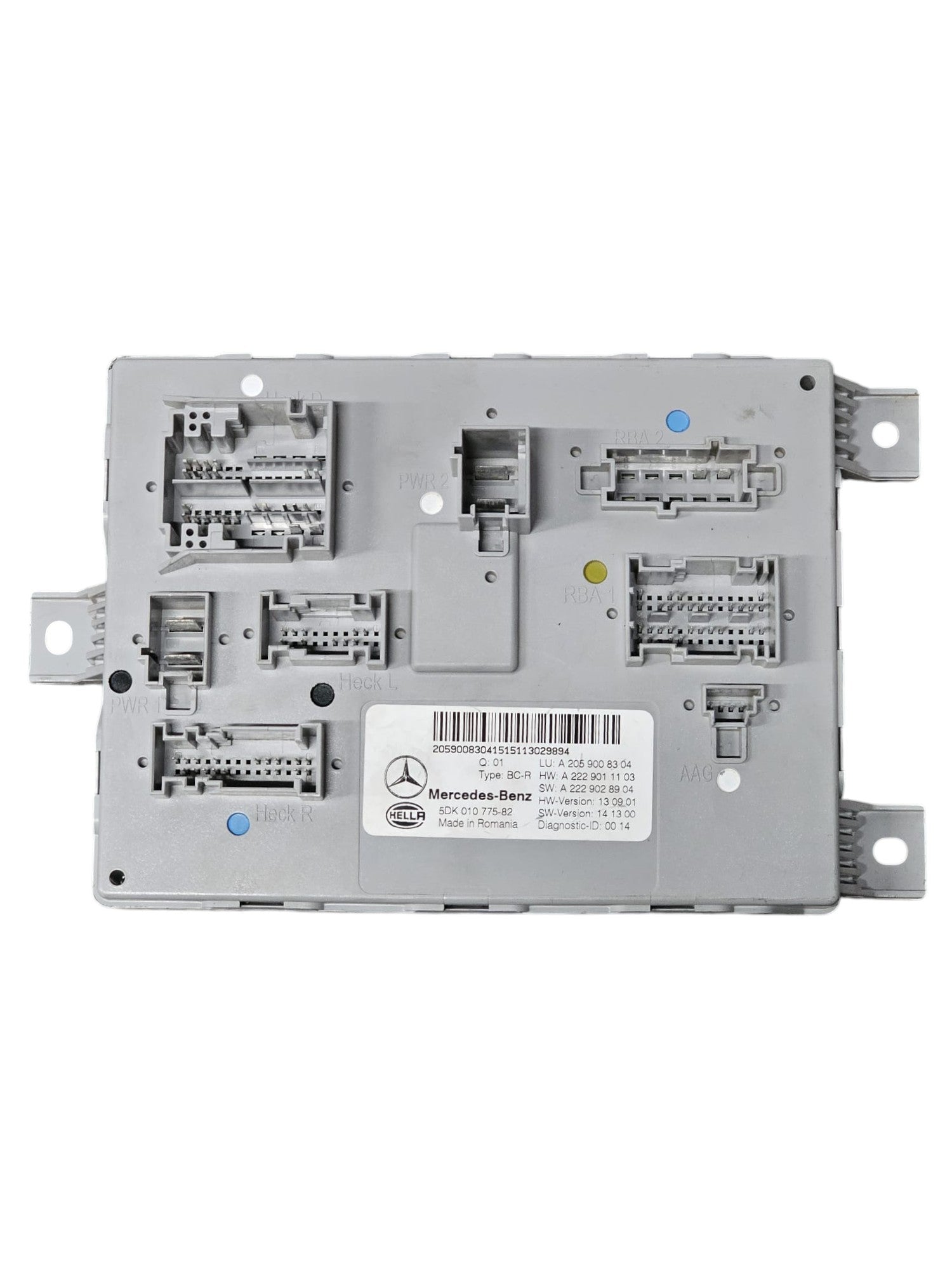 Centralina Comfort / SAM Mercedes Classe C W205 2.2 Diesel Cod:A2059008304 (2014 - 2021) - F&P CRASH SRLS - Ricambi Usati