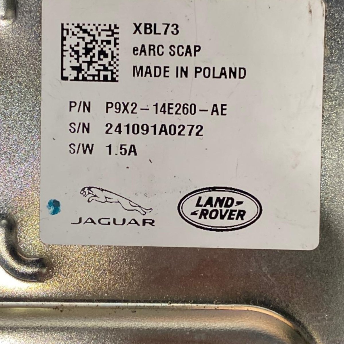 central unit capacitor Range Rover Vogue L460 3.0 Diesel / Hybrid (2022 - ) Code: P9X2 - 14E260 - AE - F&P CRASH SRL - Used Parts