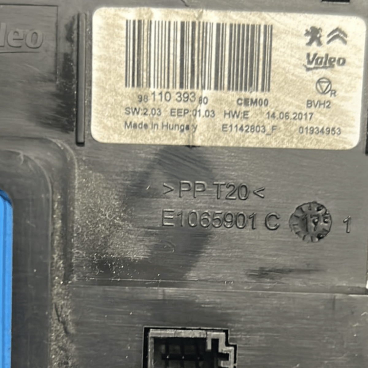 Centralina controllo aria condiziona peugeot 1.2 benzina cod:9811039380 (2016 >) - F&P CRASH SRLS - Ricambi Usati