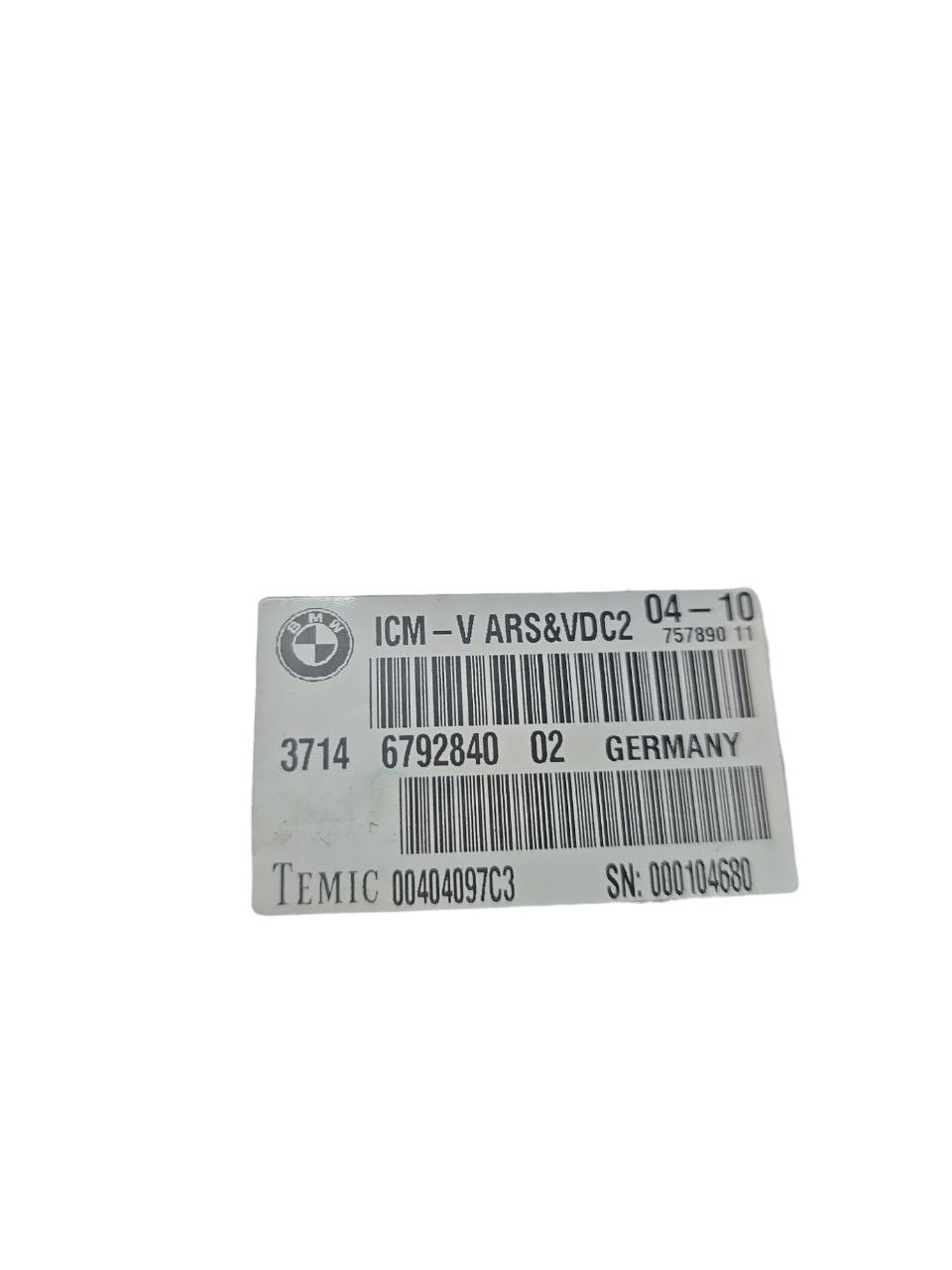 Centralina Controllo Sospensioni Pneumatiche Bmw Serie 7 F01 - F02 ( 2008 - 2015 ) Cod : 3714679284002 - F&P CRASH SRLS - Ricambi Usati