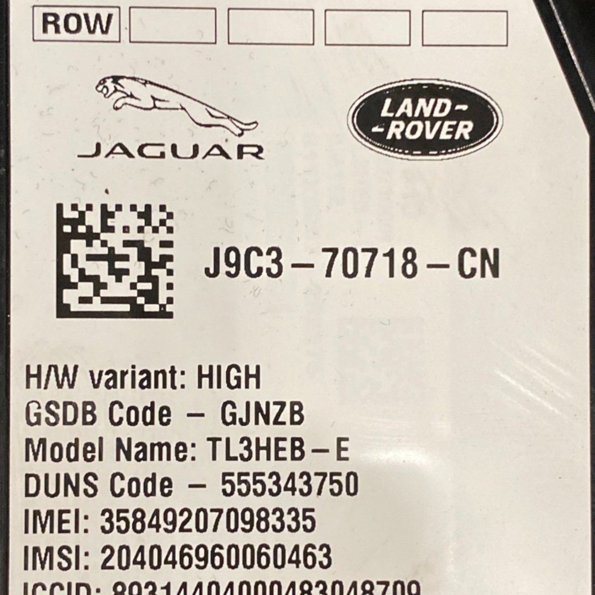 Centralina controllo telefono jaguar e - pace x540 Cod: j9c3 - 70718 - cn (2017 - ) - F&P CRASH SRLS - Ricambi Usati