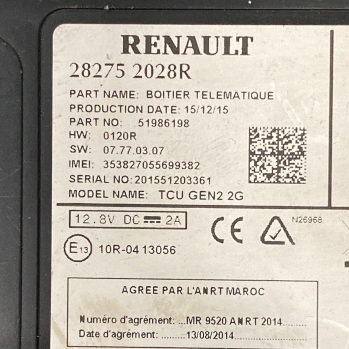 Centralina controllo trasmissione renault kadjar Cod: 282752028r (2015 - 2022) - F&P CRASH SRLS - Ricambi Usati