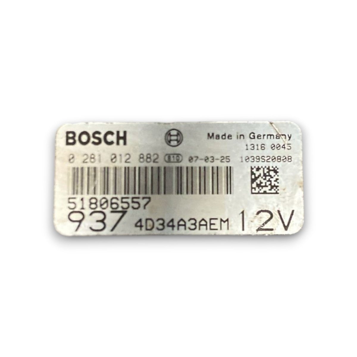 Centralina ecu motore alfa romeo 147 cod . 51806557 1.9 diesel (2000 > 2010) - F&P CRASH SRL - Ricambi Usati