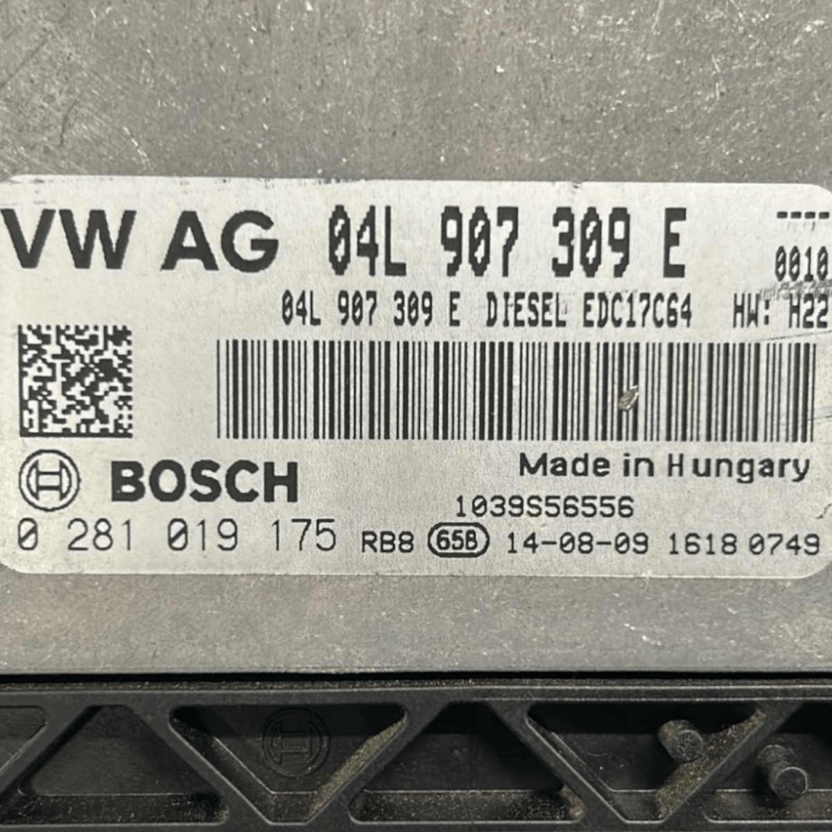 Centralina ecu motore audi a3 8v 1.6 diesel cod:04L907309E (2012 > 2020) - F&P CRASH SRLS - Ricambi Usati