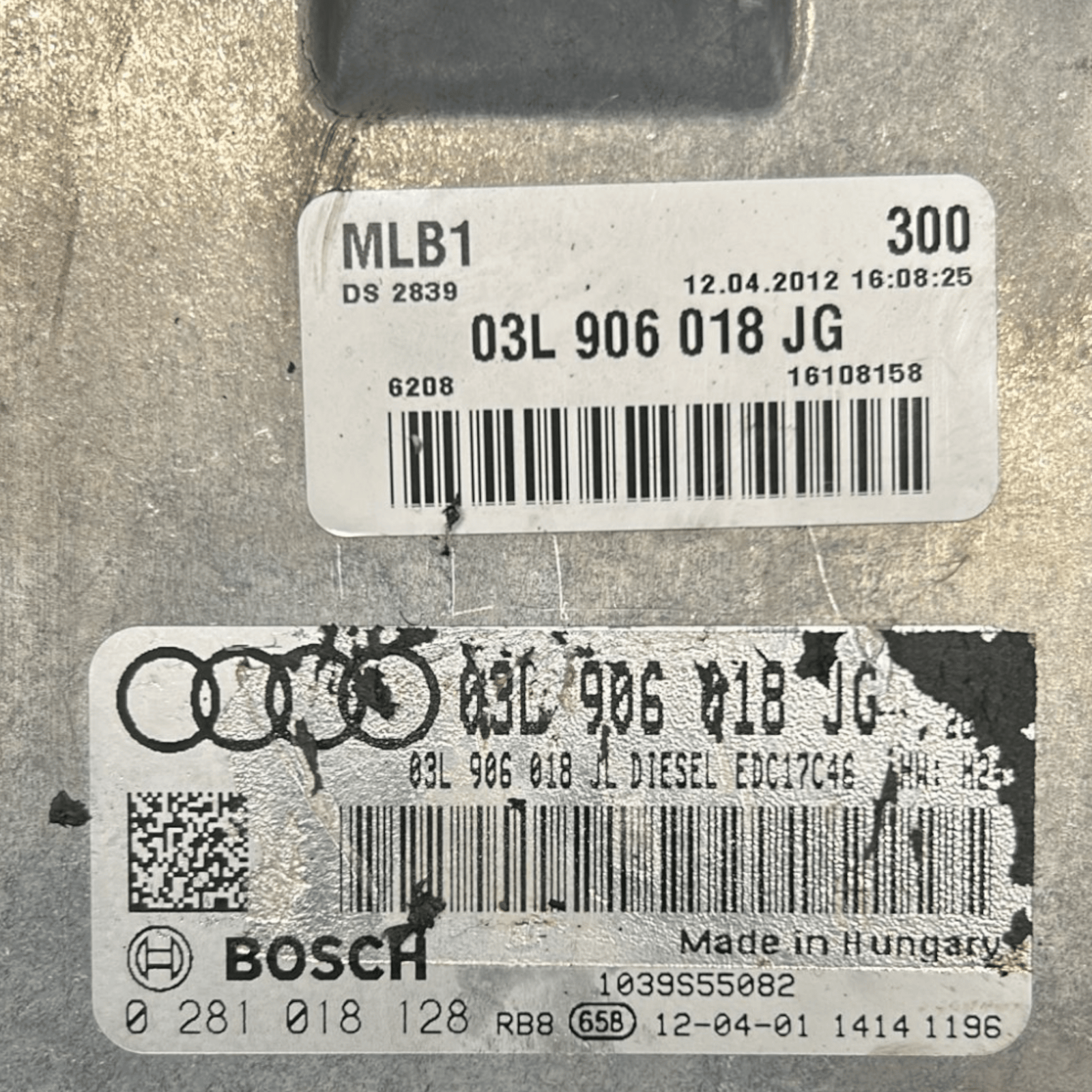 Centralina ECU Motore Audi A4 2.0 Diesel (2007 > 2016) cod:03L906018JG - F&P CRASH SRLS - Ricambi Usati