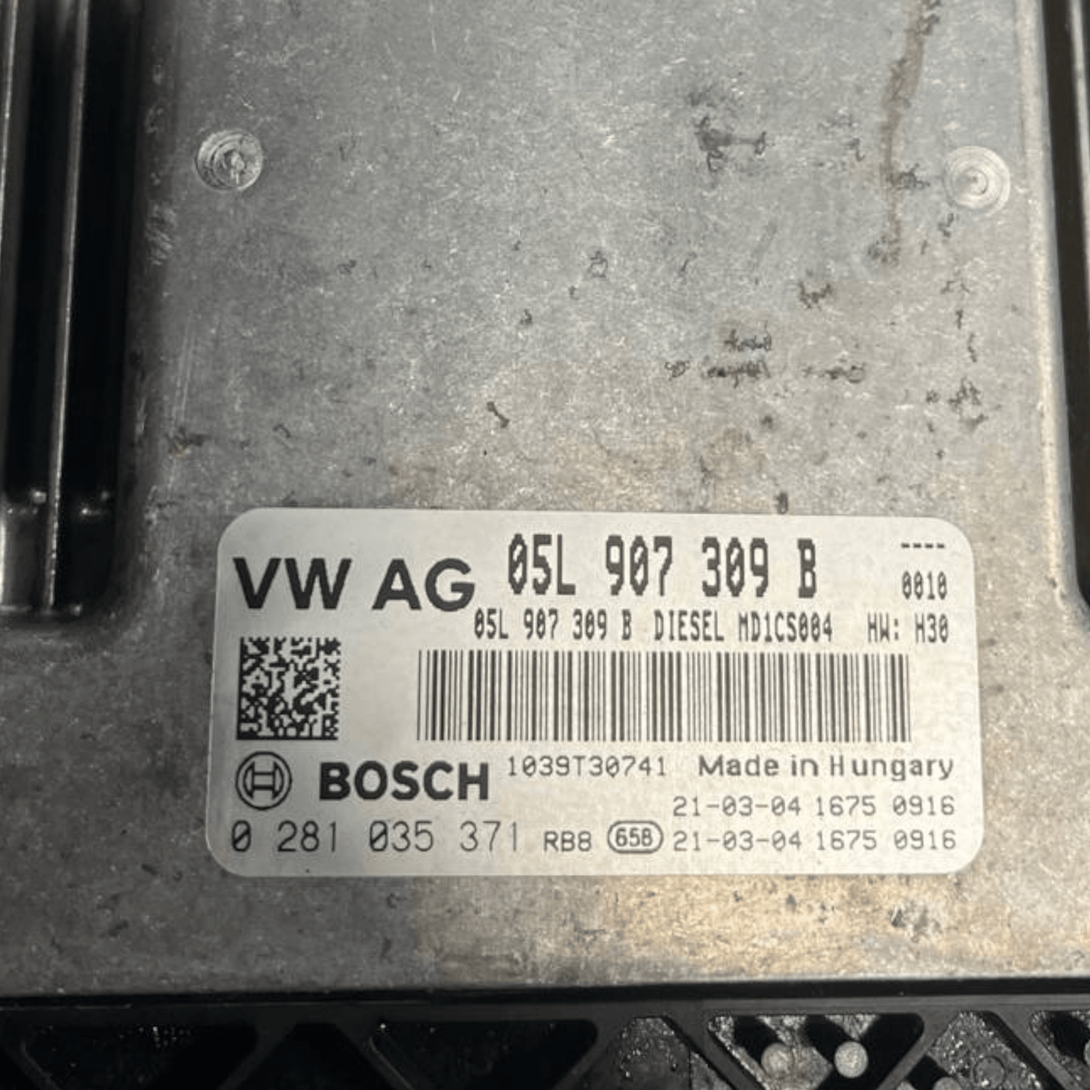 Centralina Ecu Motore Audi Q3 F3 Sportback 2.0 Diesel (2019>) cod: 05L907309B / cod: 0281035371 - F&P CRASH SRLS - Ricambi Usati
