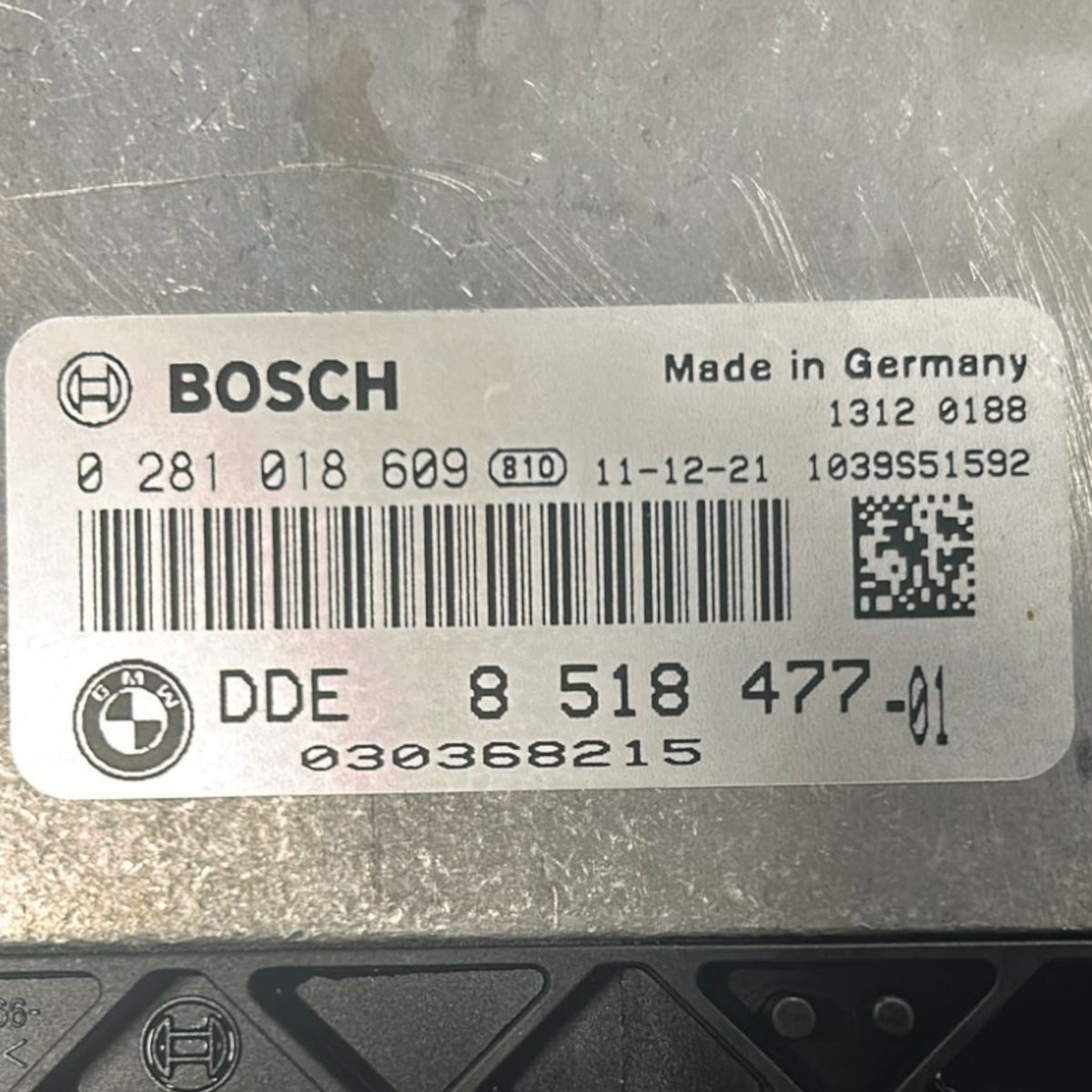 Centralina ECU Motore BMW Serie 5 (F10) cod.8518477 2.0 Diesel (Sigla Motore : B47 - D20A) (2010 > 2017) - F&P CRASH SRLS - Ricambi Usati