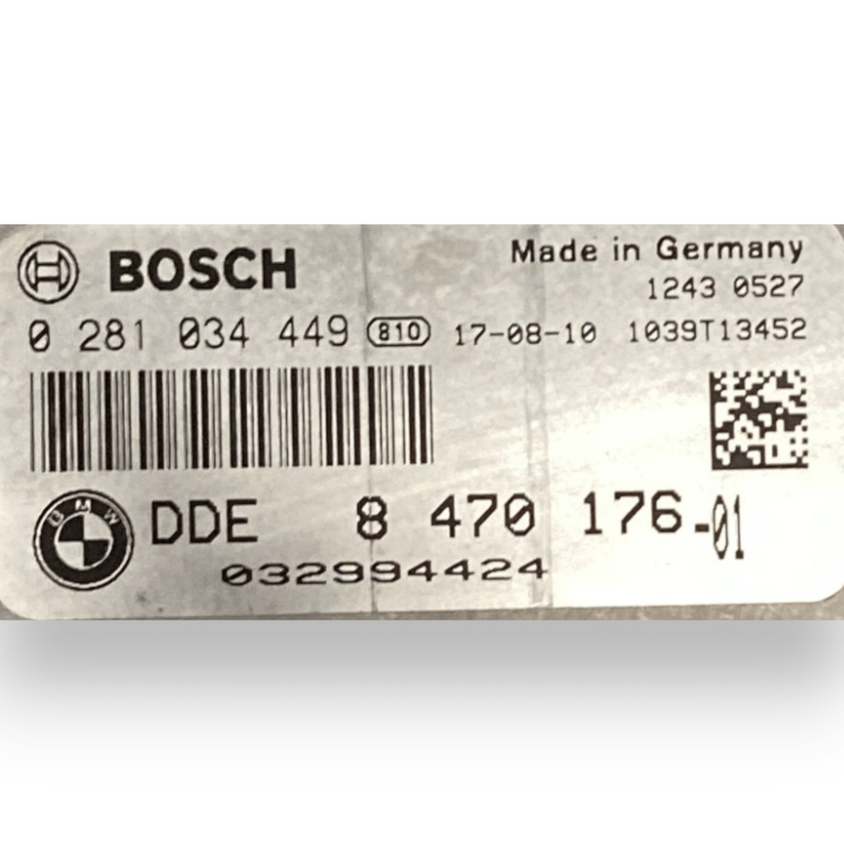 Centralina ecu motore bmw x1 f48 2.0 diesel cod:0281034449 (2015 - 2022) - F&P CRASH SRLS - Ricambi Usati