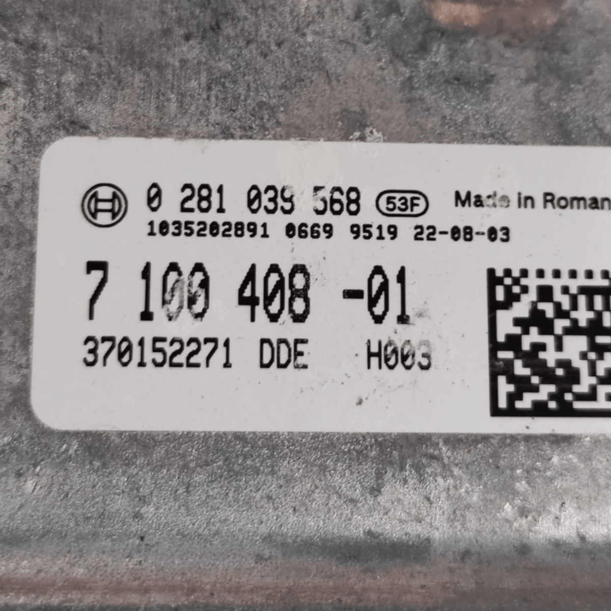 Centralina ecu motore bmw x3 g01 2.0 diesel cod: 710040801 (2017 - 2024) - F&P CRASH SRLS - Ricambi Usati