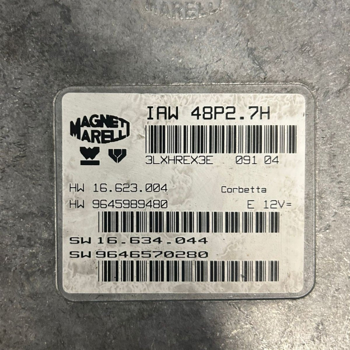 Centralina ecu motore citroen c3 1.1 benzina cod:9645989480 (2002 > 2009) - F&P CRASH SRLS - Ricambi Usati