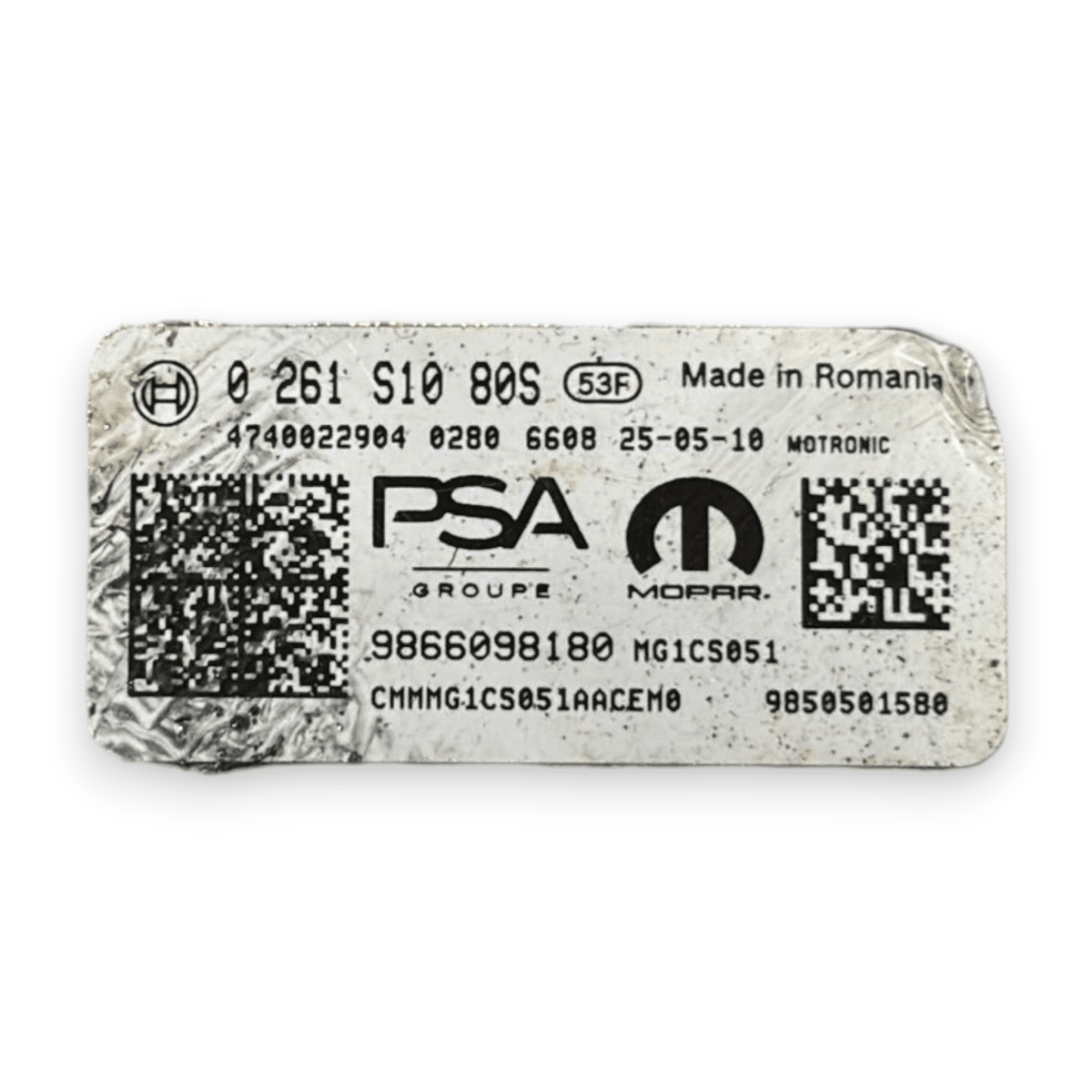 Centralina ecu motore citroen c3 III 1.5 diesel cod:9866098180 (2016 - 2023) - F&P CRASH SRL - Ricambi Usati
