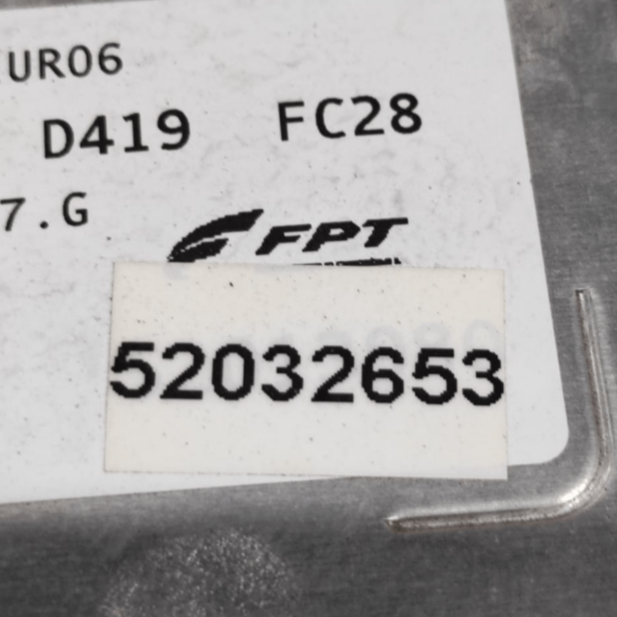 Centralina ecu motore fiat 500 1.2 benzina cod: 52032653 (2007 - 2015) - F&P CRASH SRLS - Ricambi Usati