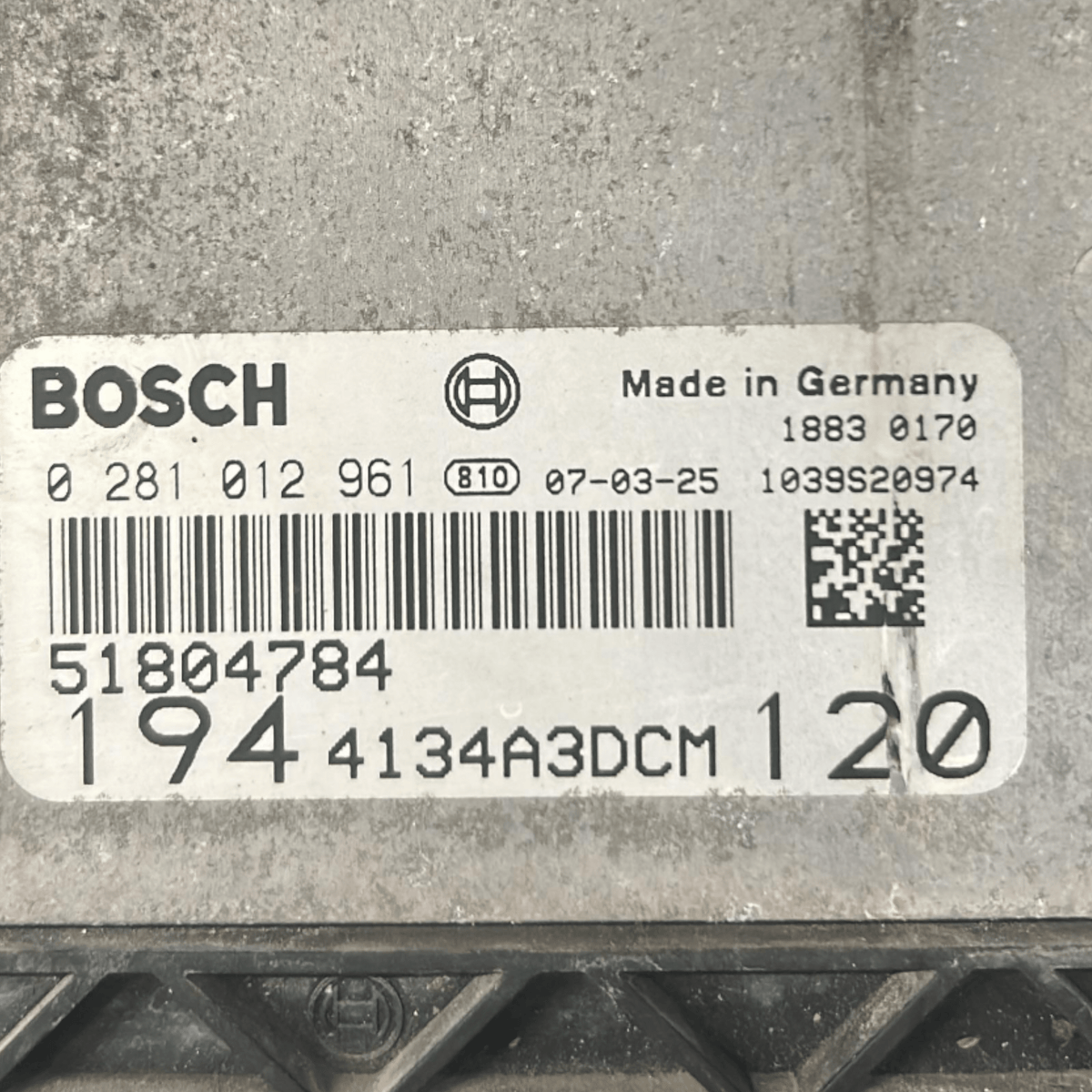 Centralina ECU Motore Fiat Croma II cod.51804784 1.9 Diesel (2005 > 2010) - F&P CRASH SRLS - Ricambi Usati