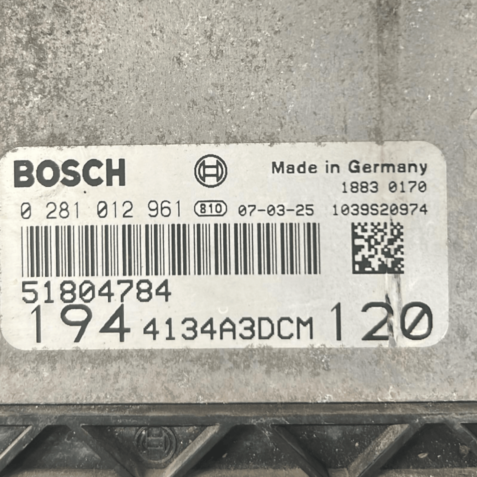 Centralina ECU Motore Fiat Croma II cod.51804784 1.9 Diesel (2005 > 2010) - F&P CRASH SRLS - Ricambi Usati