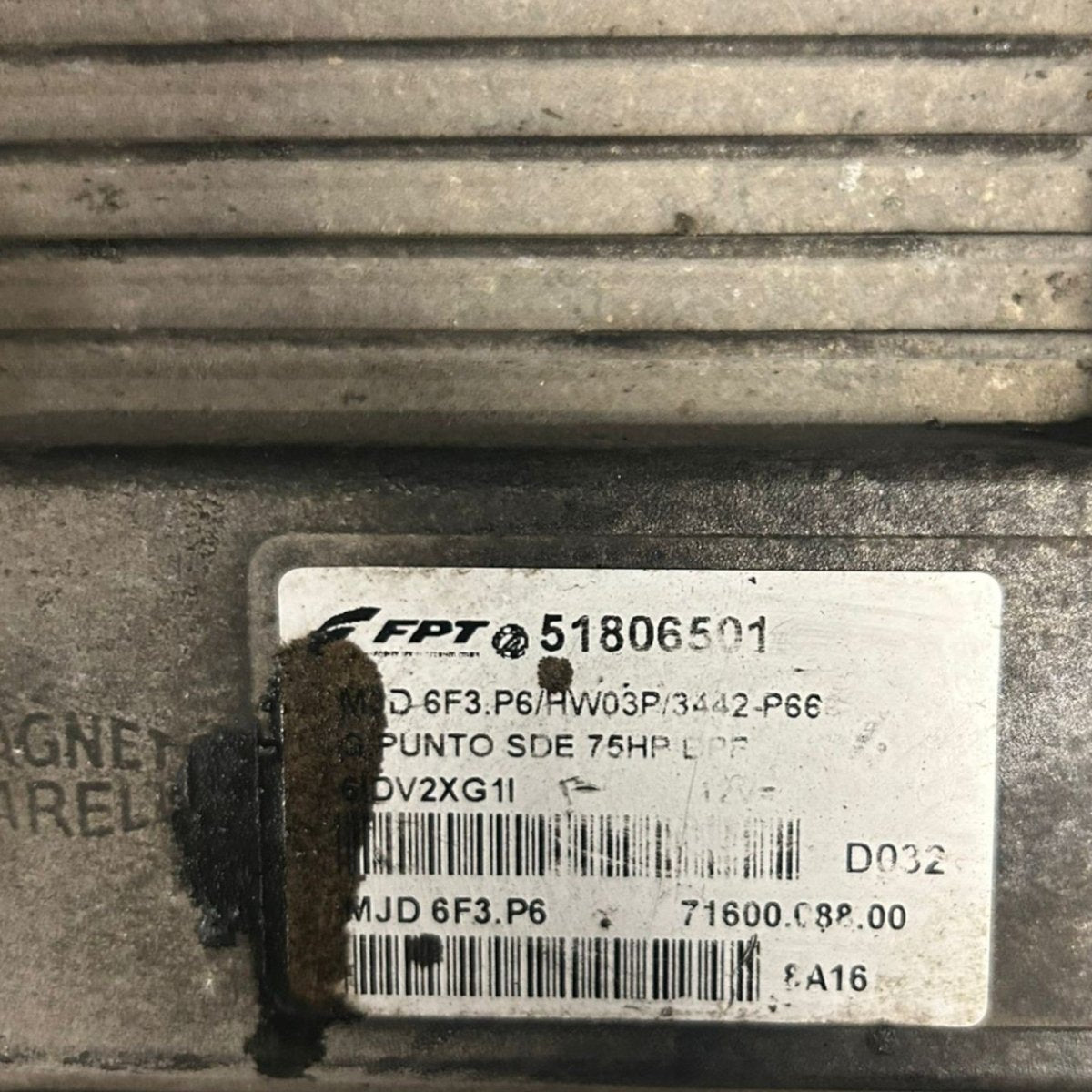 Centralina ecu motore fiat grande punto 1.3 diesel cod:51806501 (2005 > 2012) - F&P CRASH SRLS - Ricambi Usati