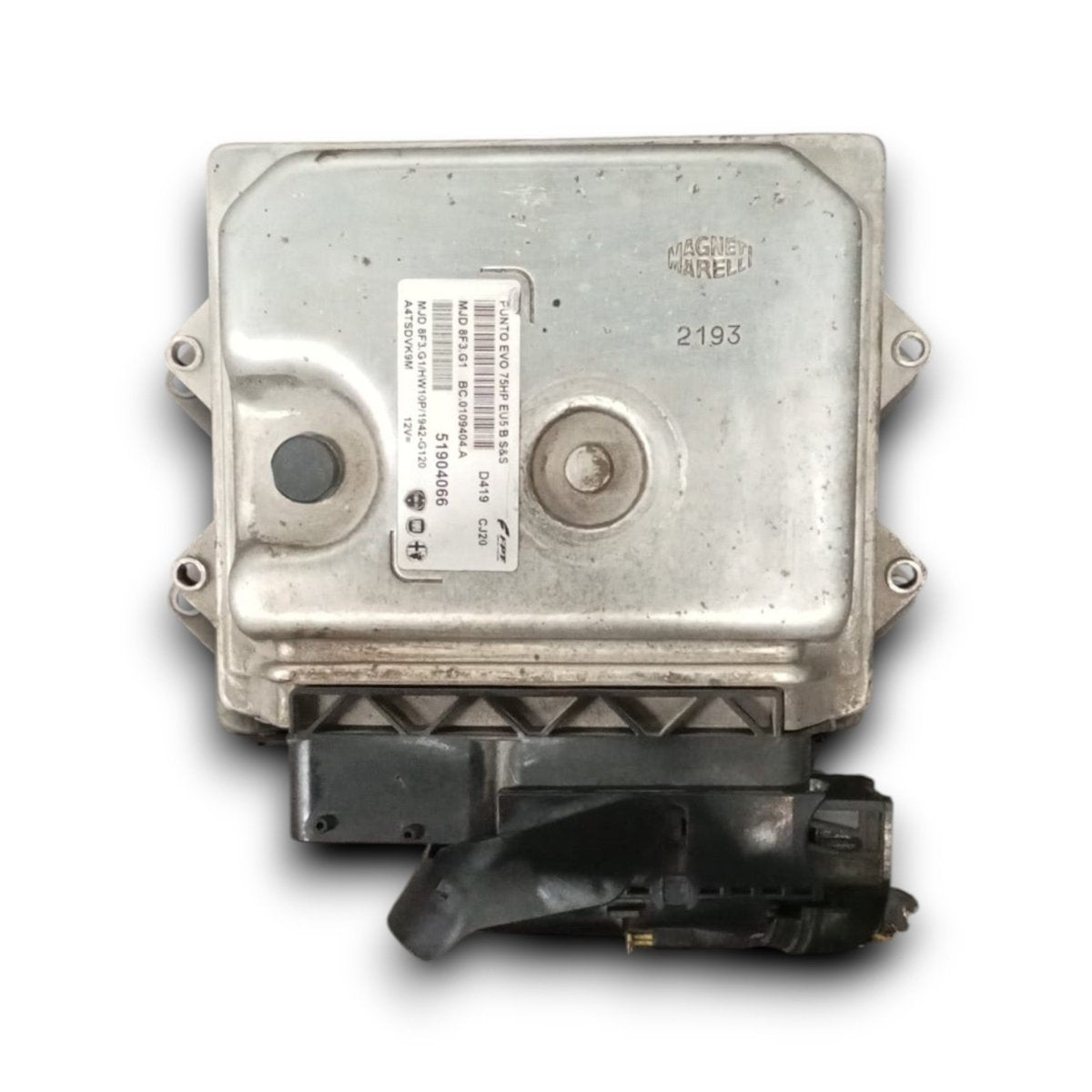 Centralina ecu motore fiat punto evo cod . 51904066 1.3 diesel (2012 >) - F&P CRASH SRL - Ricambi Usati