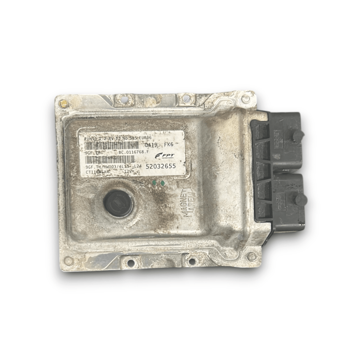 Centralina ECU Motore Fiat Punto EVO cod.52032655 1.2 Benzina (2012 &gt; ) - F&amp;P CRASH SRLS - Ricambi Usati
