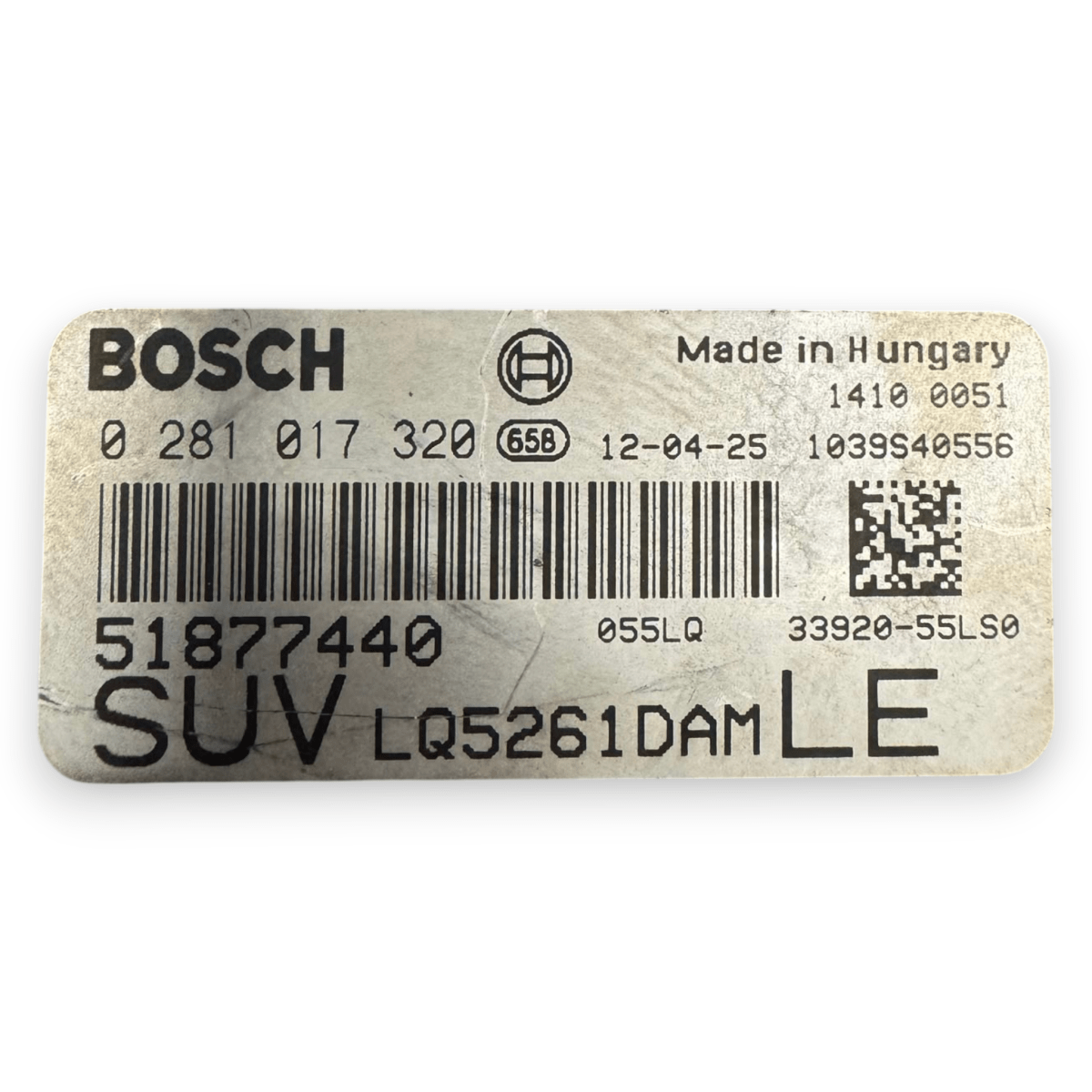 Centralina ecu motore Fiat Sedici 2.0 diesel cod.51877440 (2005-2014) - F&P CRASH SRL - Ricambi Usati