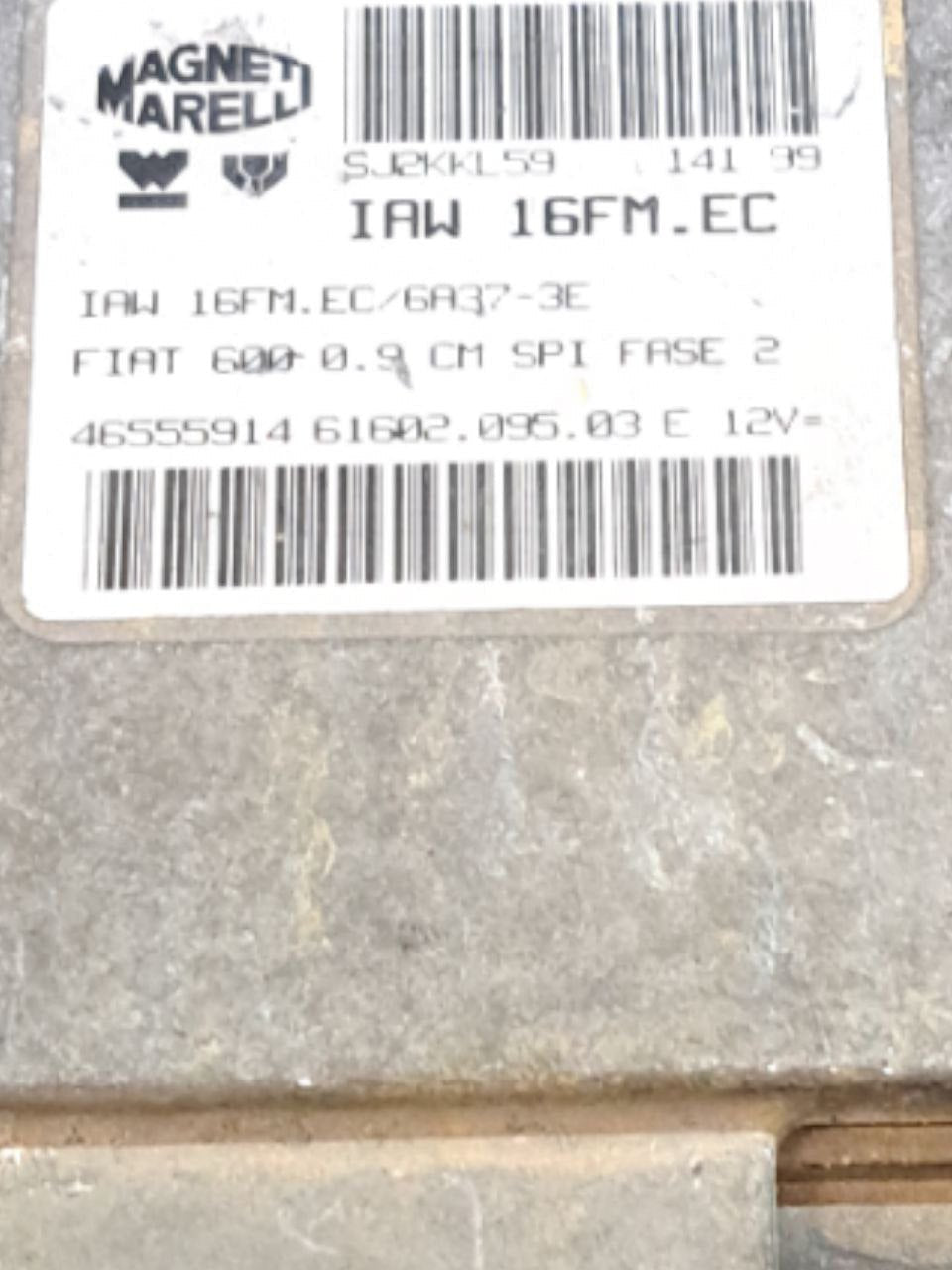 Centralina Ecu Motore Fiat Seicento 0.9 Benzina (1998-2010) COD:46555914 - F&P CRASH SRLS - Ricambi Usati