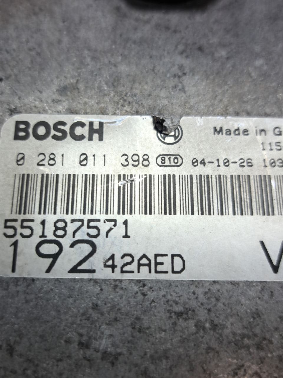 Centralina Ecu Motore Fiat Stilo 1.9 diesel ( 2006 ) COD:55187571 - F&P CRASH SRLS - Ricambi Usati