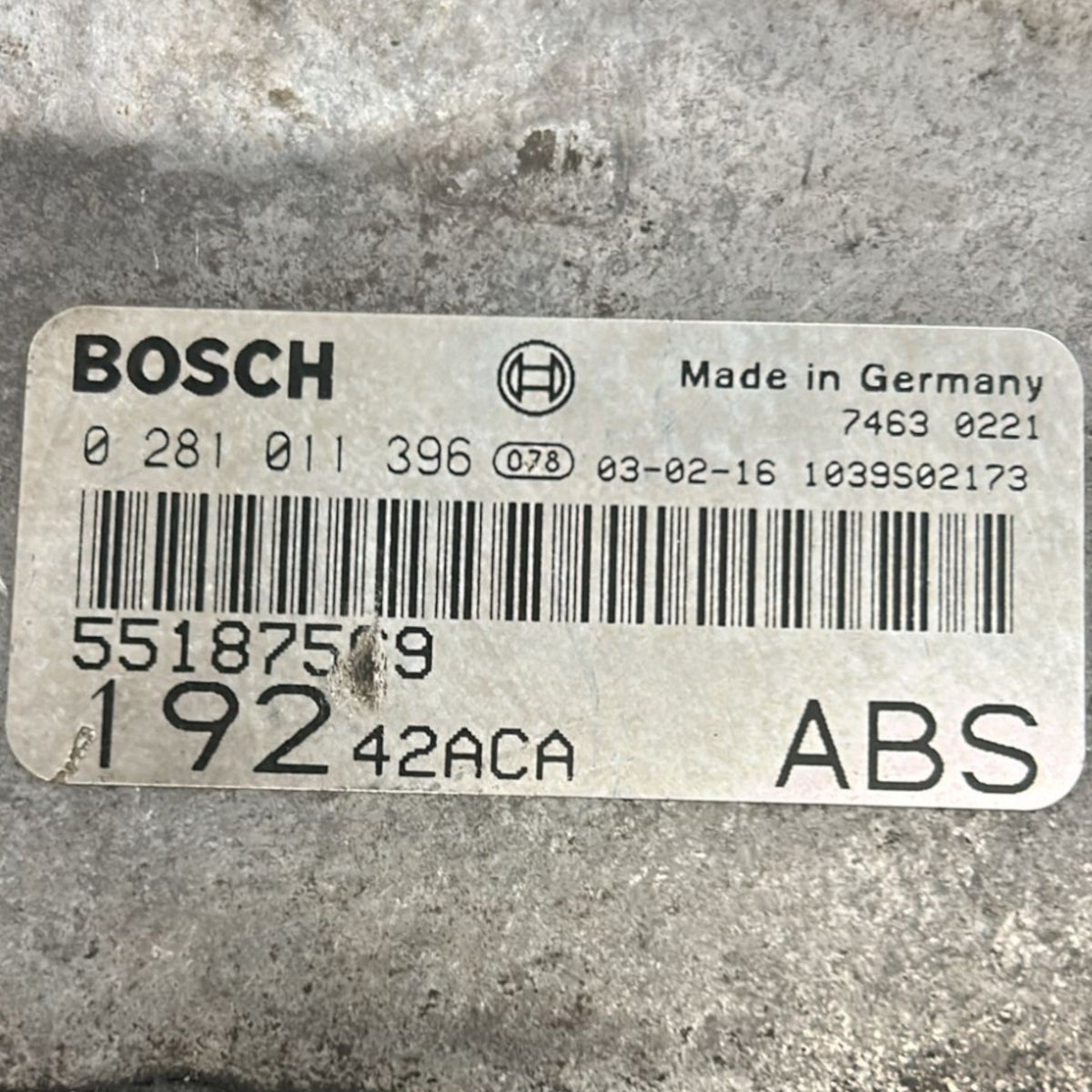 Centralina ECU Motore Fiat Stilo 1.9 Diesel cod:55187569 (2001 > 2010) - F&P CRASH SRLS - Ricambi Usati