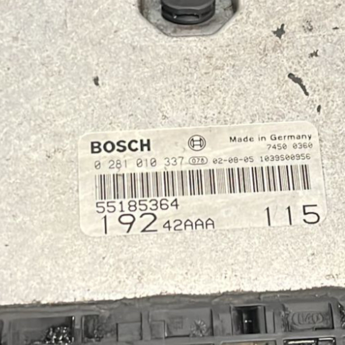 Centralina ECU Motore Fiat Stilo cod:0281010337 1.9 Diesel (2001 >2010) - F&P CRASH SRLS - Ricambi Usati