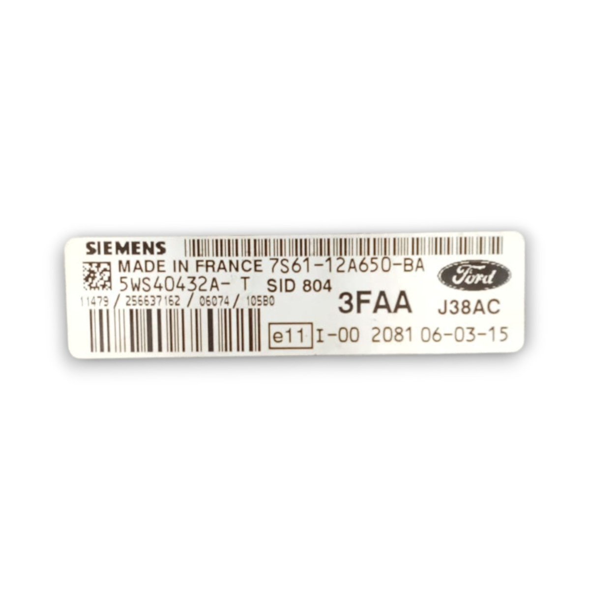 Engine ECU control unit for Ford Fiesta v cod. 5ws40432a 1.4 diesel (2002 > 2008) - F&P CRASH SRL - Used Parts