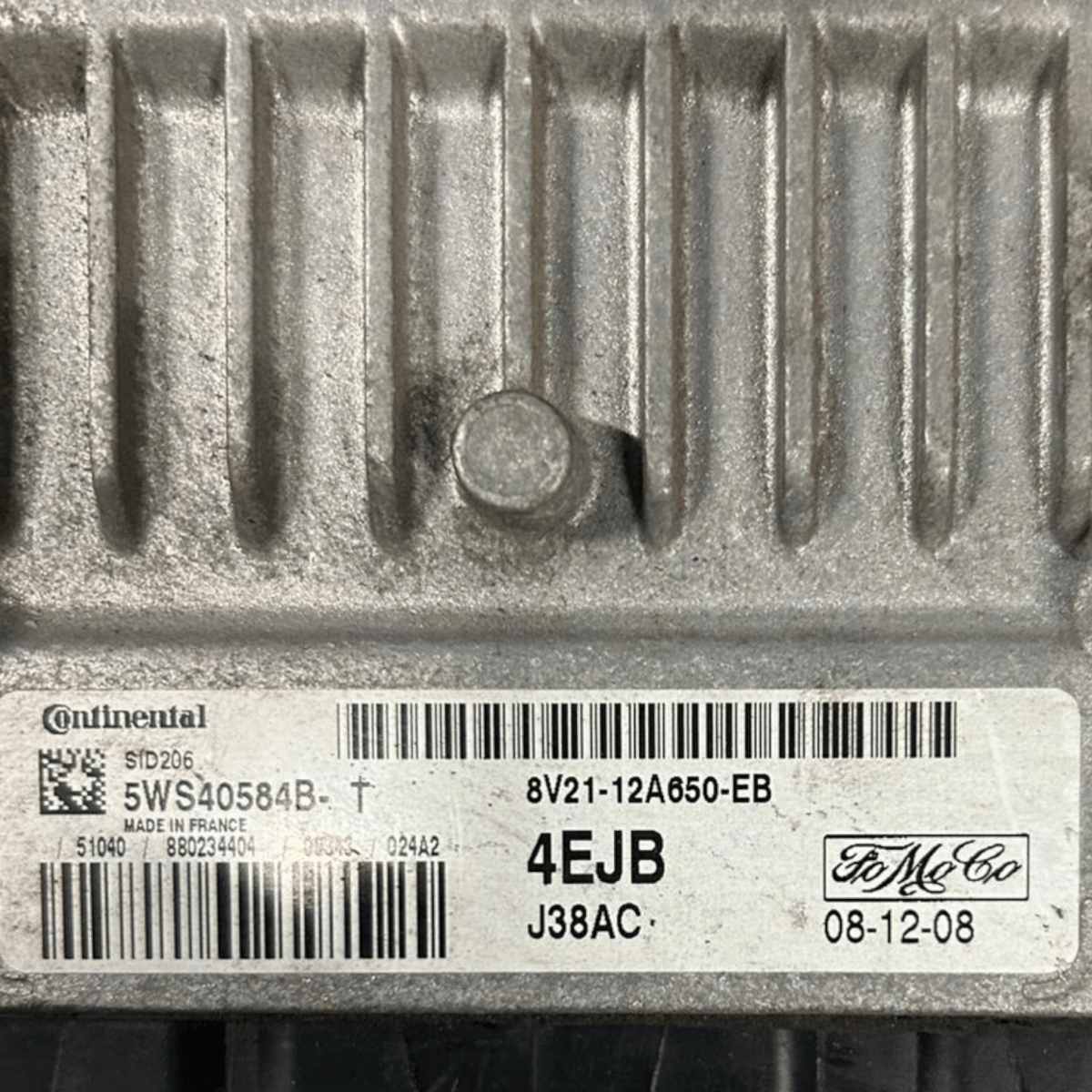 Centralina ecu motore ford fiesta vi 1.4 diesel cod:8V21 - 12A650 - EB (2008 > 2017) - F&P CRASH SRL - Ricambi Usati