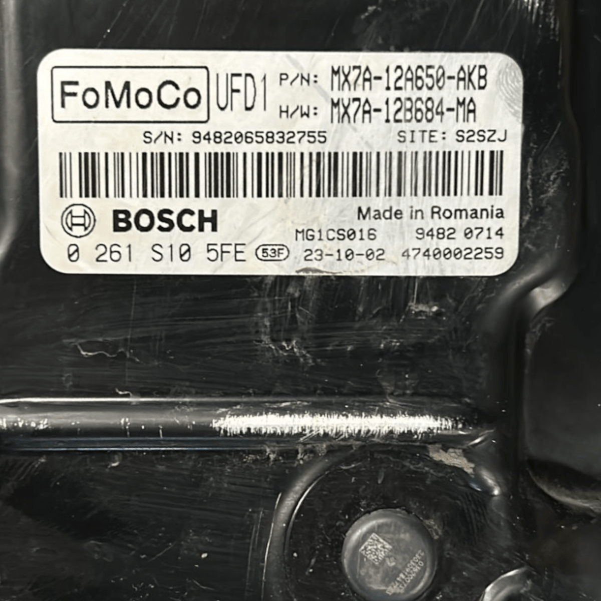 Centralina ECU Motore Ford Focus 1.0 Benzina / Hybrid cod:MX7A - 12A650 - AKB (2018 >) - F&P CRASH SRLS - Ricambi Usati