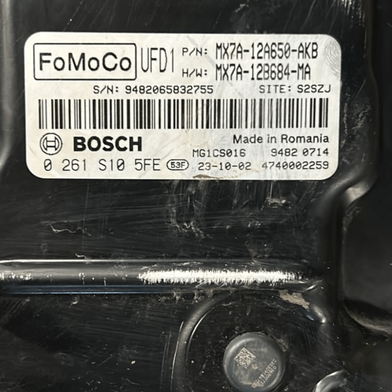 Centralina ECU Motore Ford Focus 1.0 Benzina / Hybrid cod:MX7A - 12A650 - AKB (2018 >) - F&P CRASH SRLS - Ricambi Usati