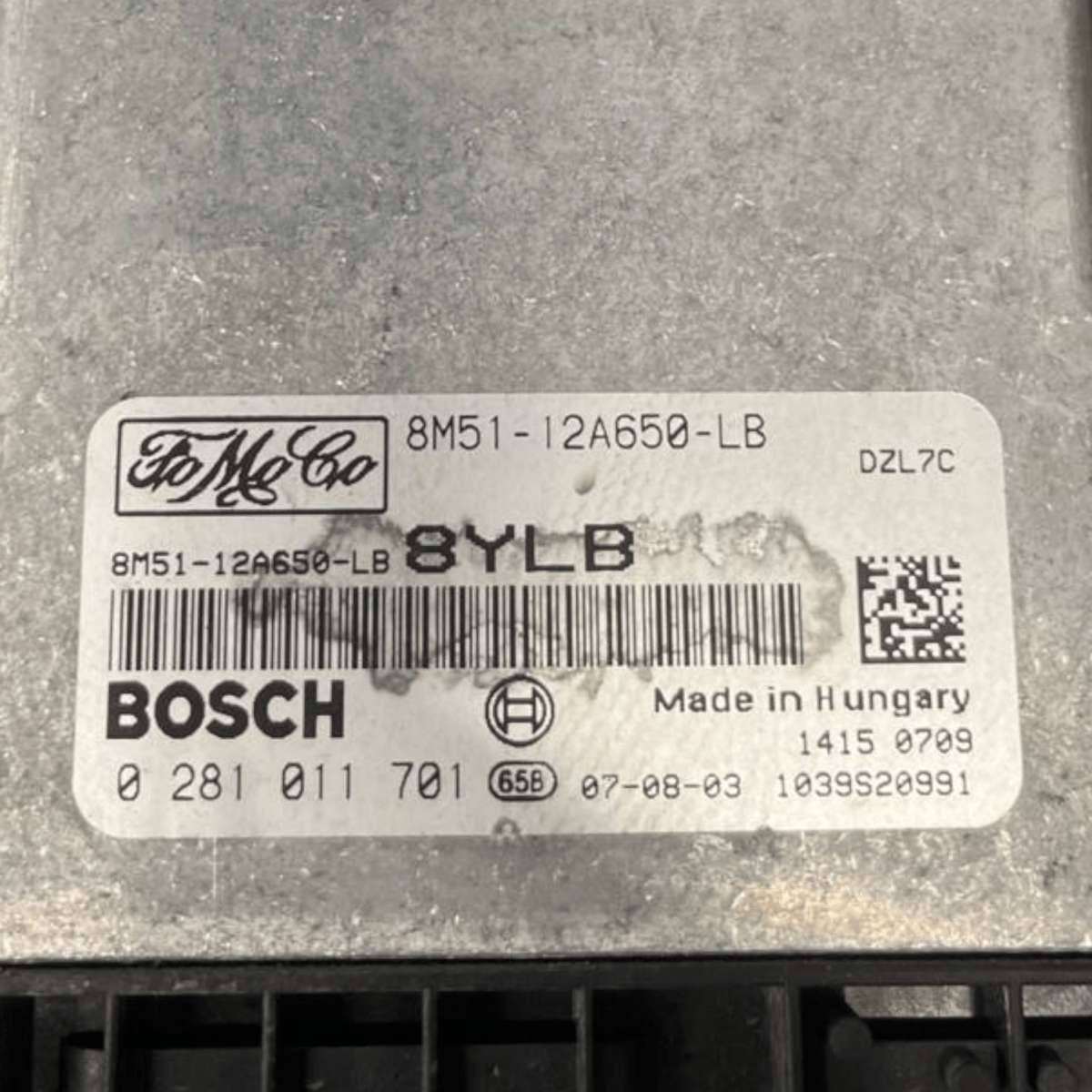 Centralina Ecu Motore Ford Focus II 1.6 Diesel (2004 al 2011) cod: 8M51 - 12A650 - LB / cod: 0281011701 - F&P CRASH SRLS - Ricambi Usati