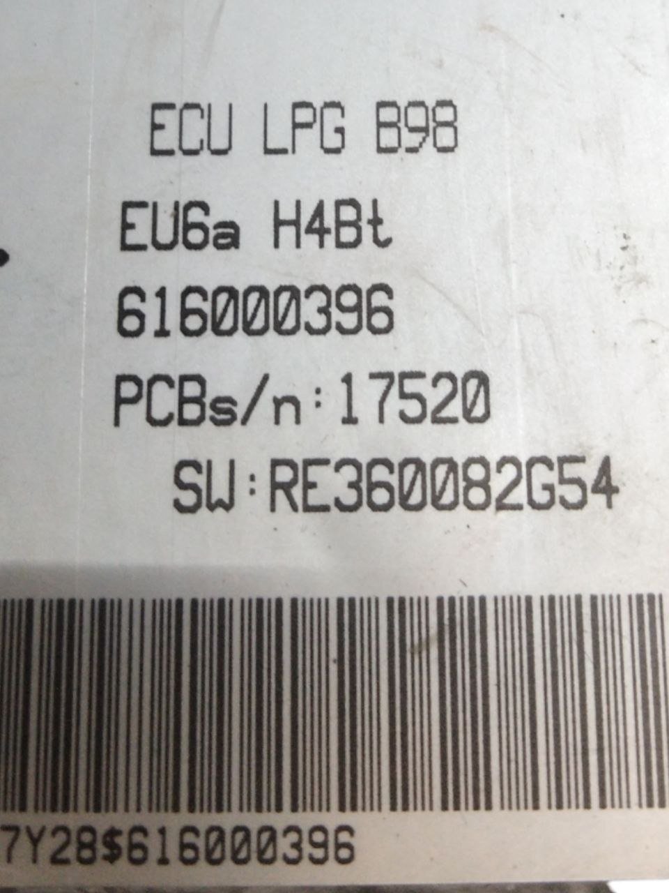 Centralina ecu motore GPL Renault Clio IV 0.9 Benzina (2016) COD:616000396 - F&P CRASH SRLS - Ricambi Usati