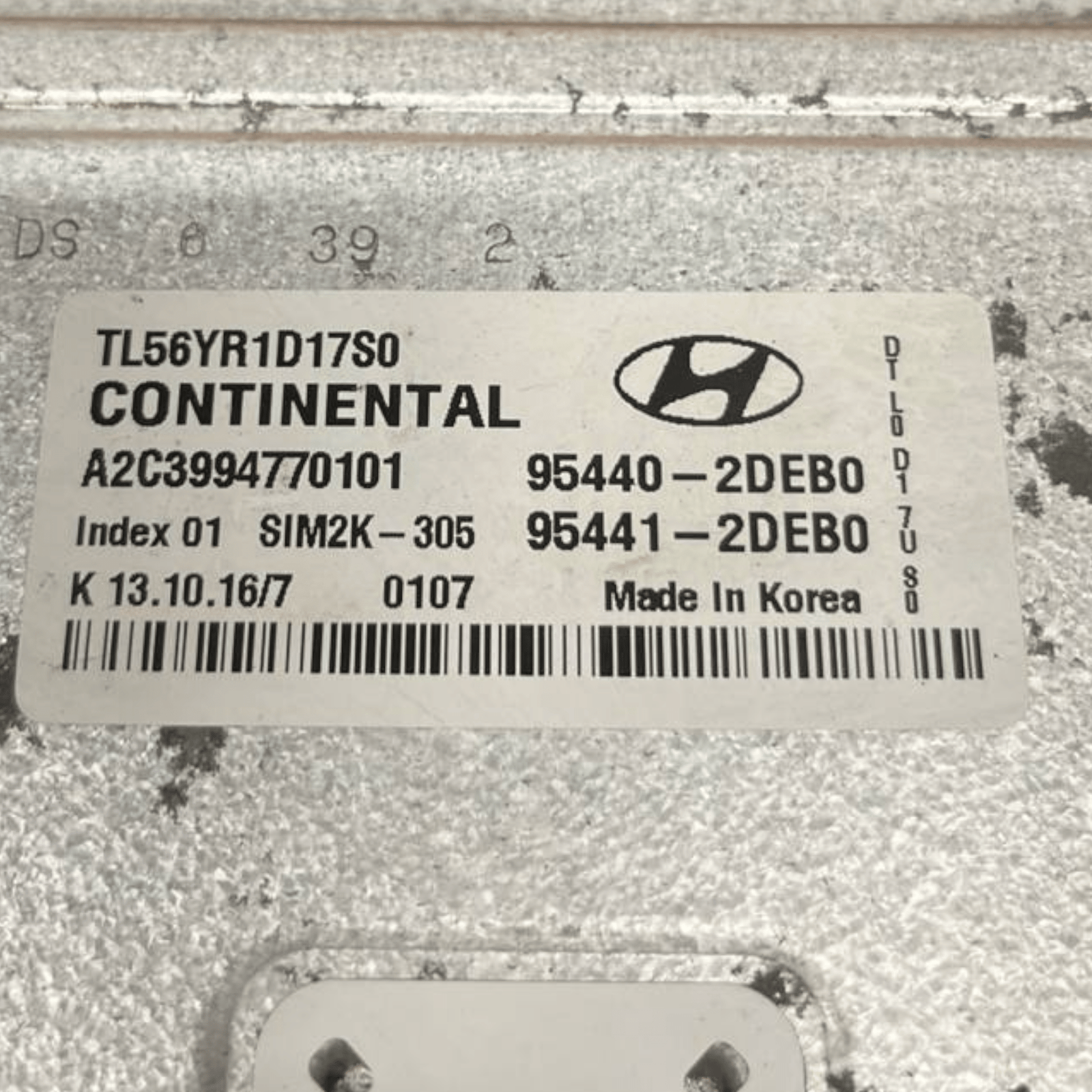 Centralina Ecu Motore Hyundai Tucson 1.7 diesel (2015 - 2020) cod.95441 - 2DEB0 - F&P CRASH SRLS - Ricambi Usati