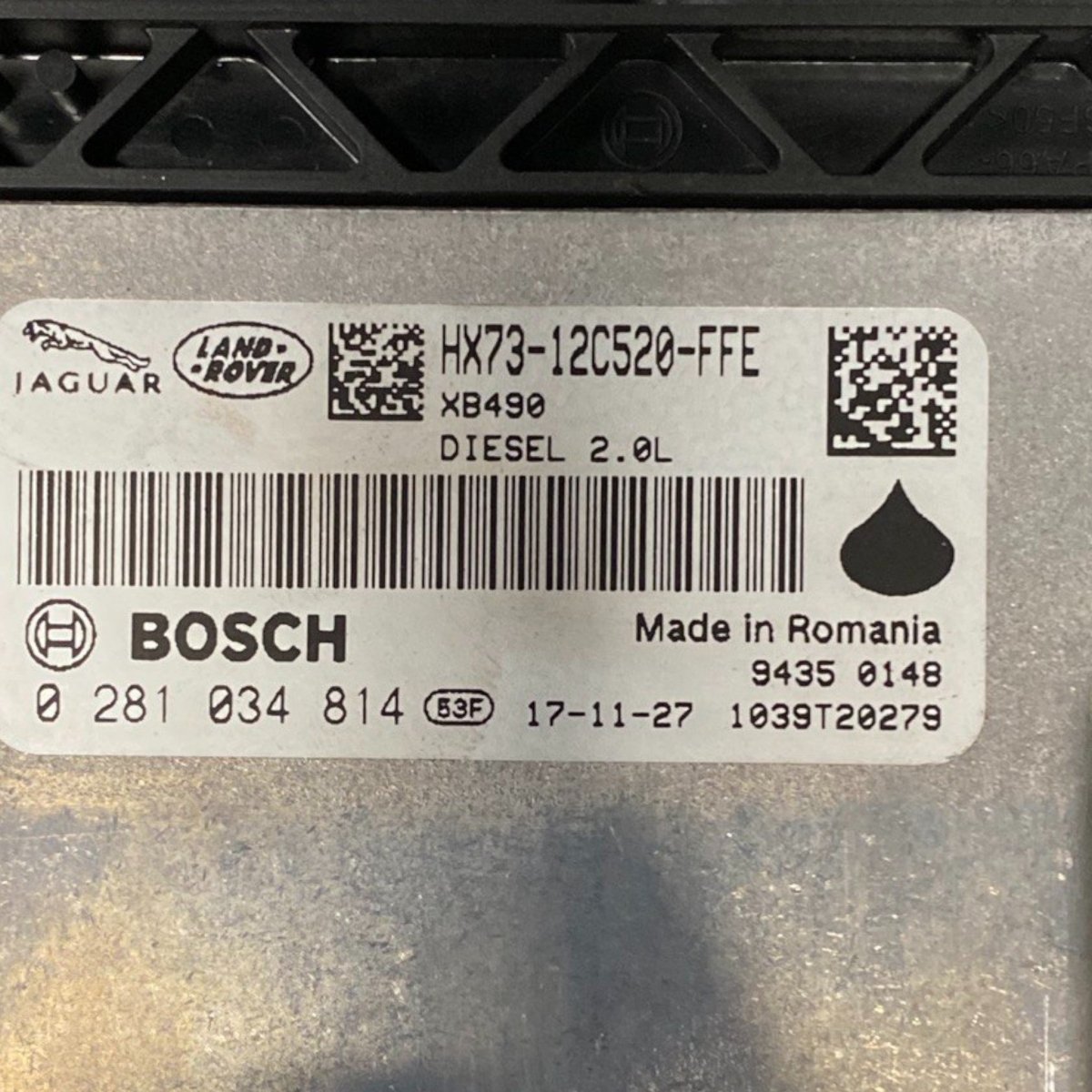 Centralina ecu motore jaguar e - pace x540 Cod: hx73 - 12c520 - ffe 2.0 diesel (2017 - ) - F&P CRASH SRLS - Ricambi Usati