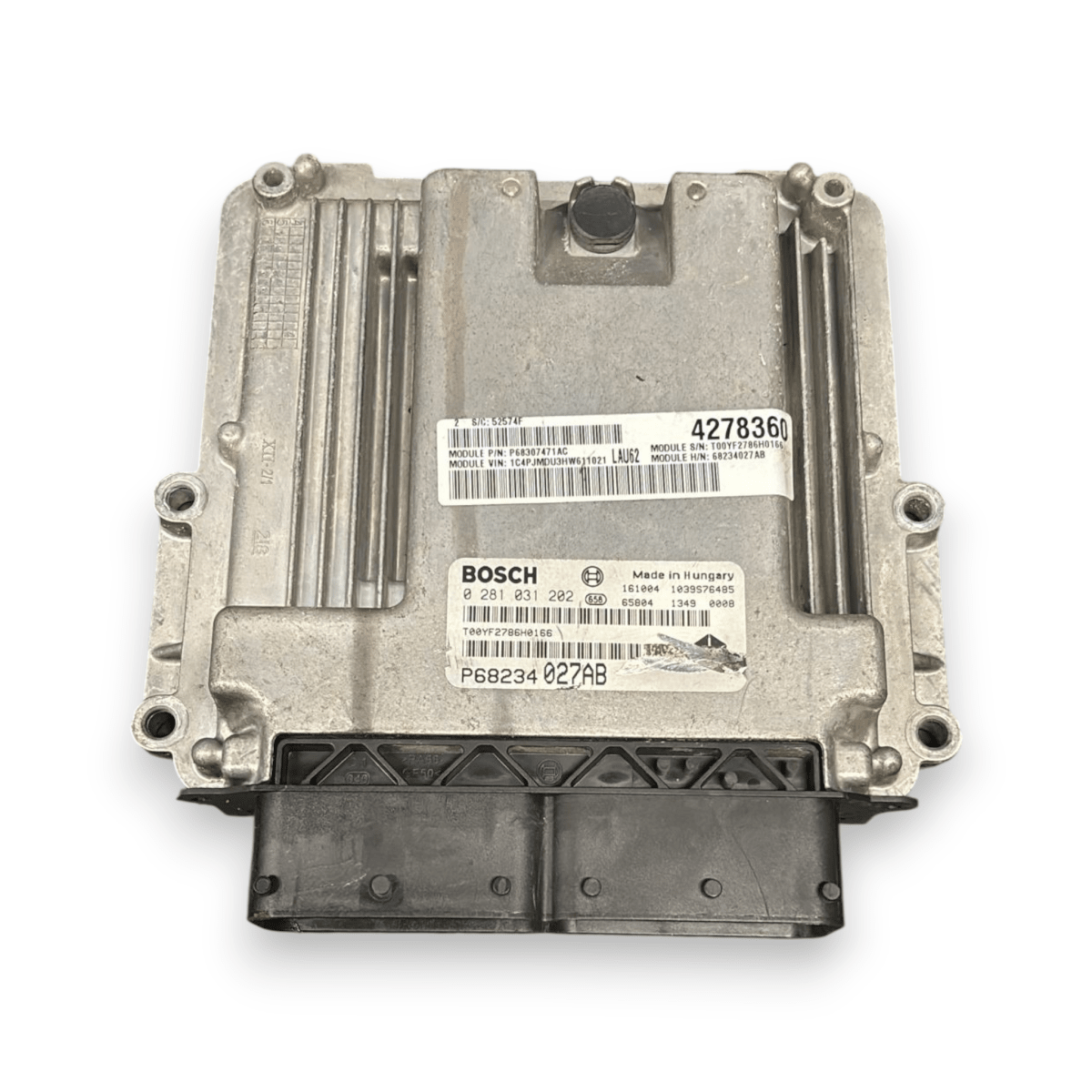 Centralina ecu motore jeep cherokee 2.2 diesel cod:p68234027ab (2013-2023) - F&amp;P CRASH SRL - Ricambi Usati