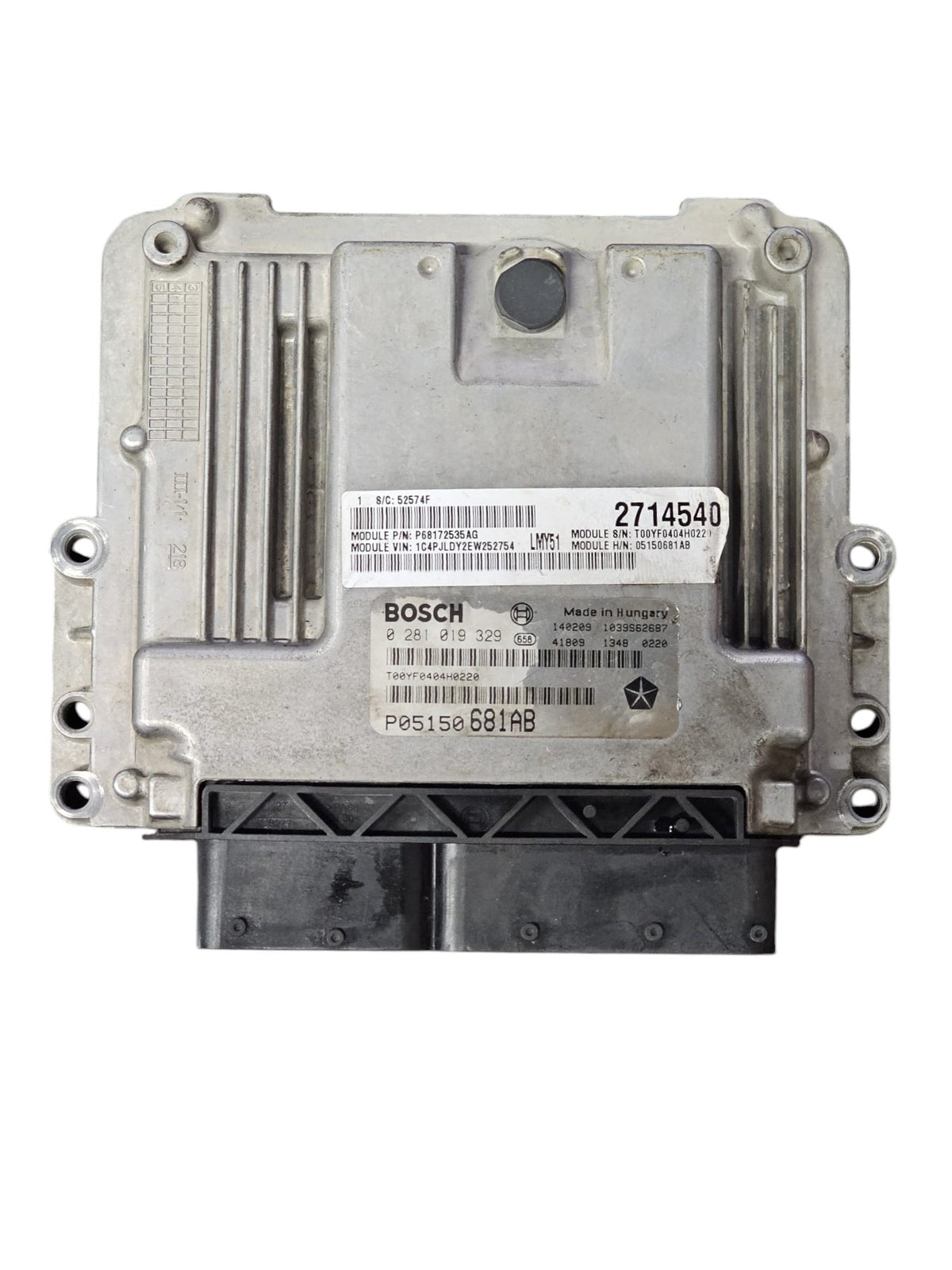 Centralina ECU Motore Jeep Cherokee KL 2.0 Diesel Cod:0281019329 (2013 - 2023) Codice Motore: Y - F&amp;P CRASH SRLS - Ricambi Usati