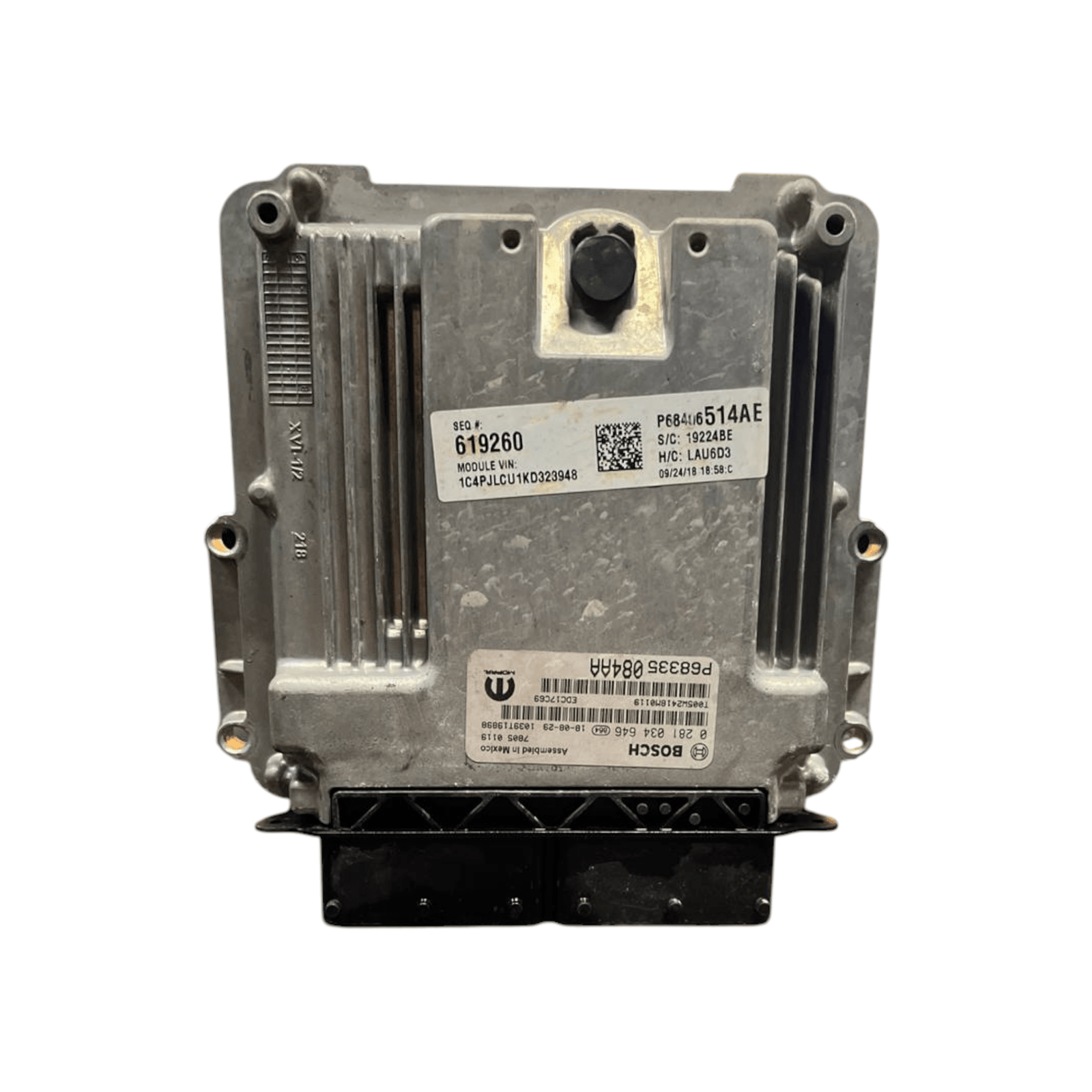 Centralina Ecu Motore Jeep Cherokee KL 2.2 Diesel (2013 - 2023) cod.P68234027AB / 0281034646 - F&P CRASH SRLS - Ricambi Usati